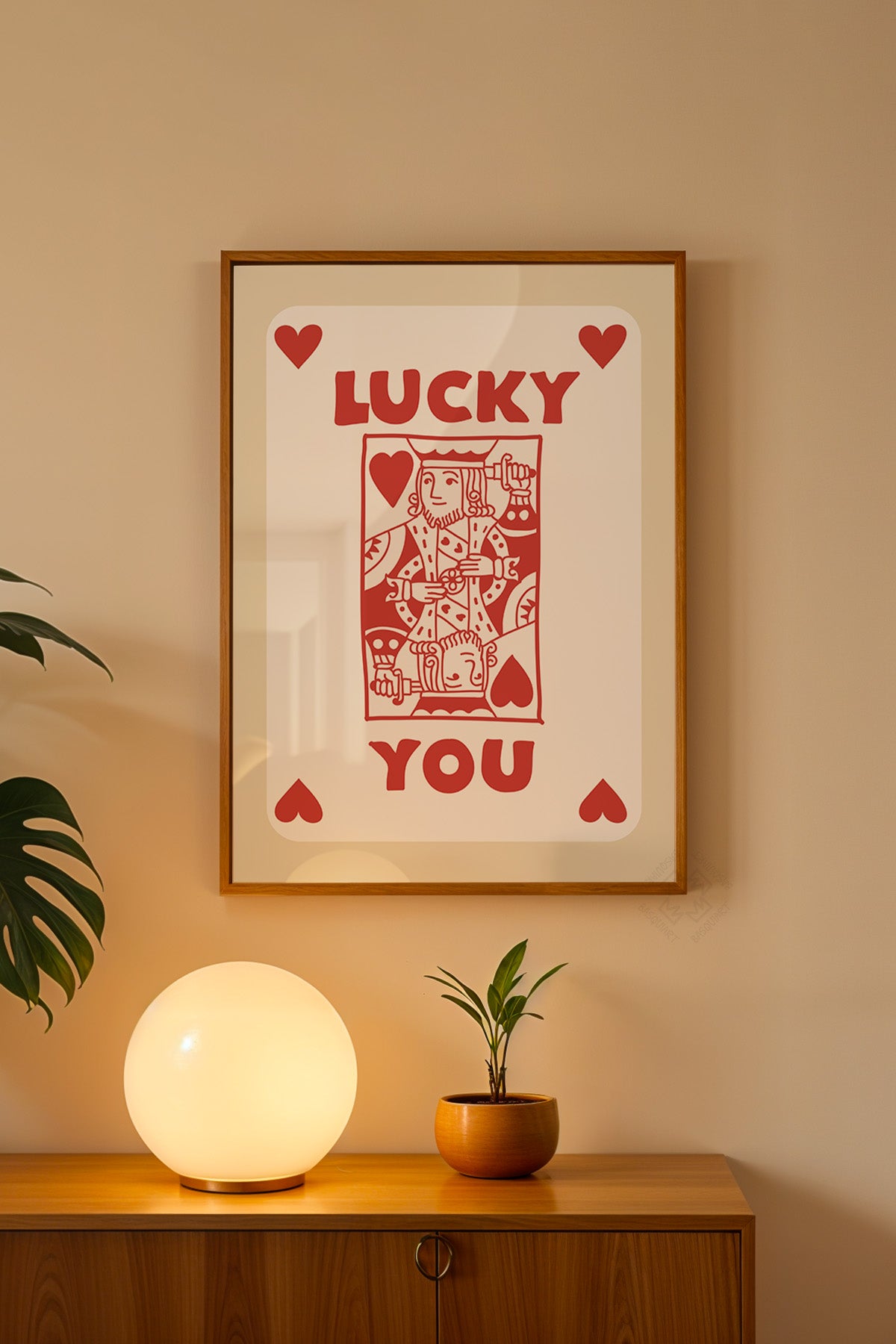 Lucky You Serisi Ahşap Çerçeveli Poster, Tablo Duvar Dekoru No:62
