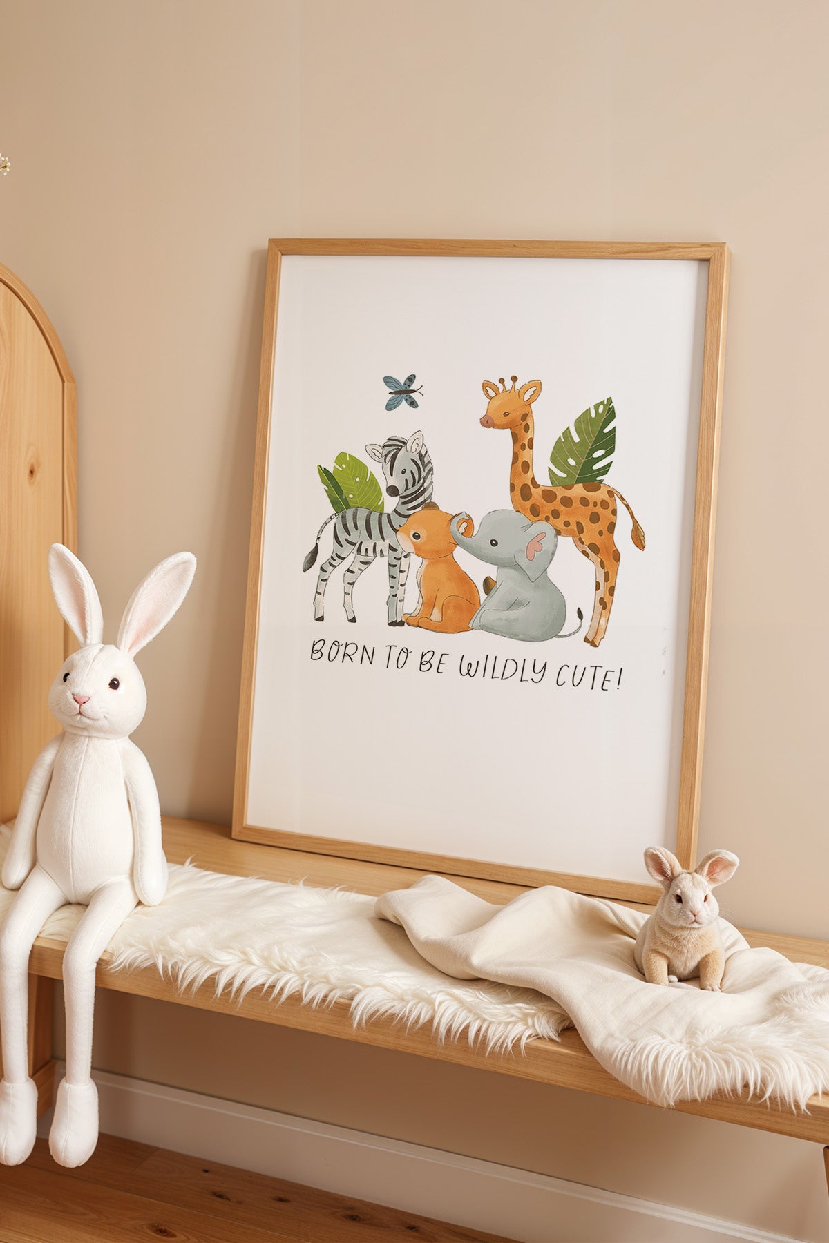 Çocuk Odası, Bebek Odası Ahşap Çerçeveli Poster, Tablo No:98