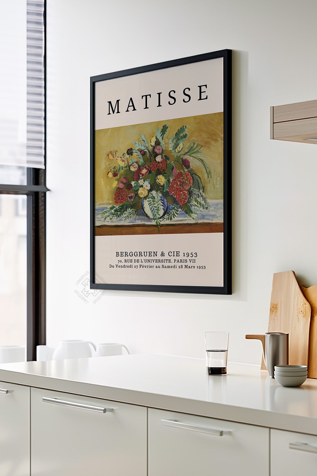 Henri Matisse Serisi Siyah Çerçeveli Poster, Tablo Duvar Dekoru No:2