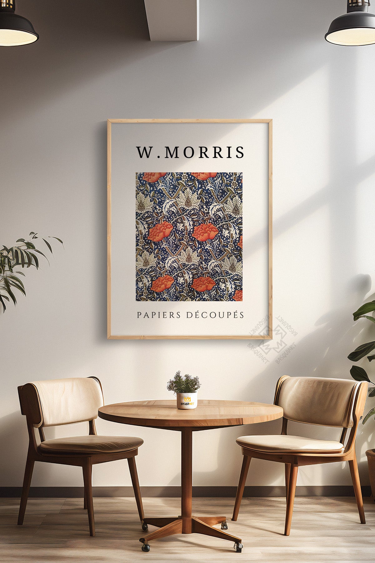 William Morris Serisi Ahşap Çerçeveli Poster, Tablo Duvar Dekoru No:8