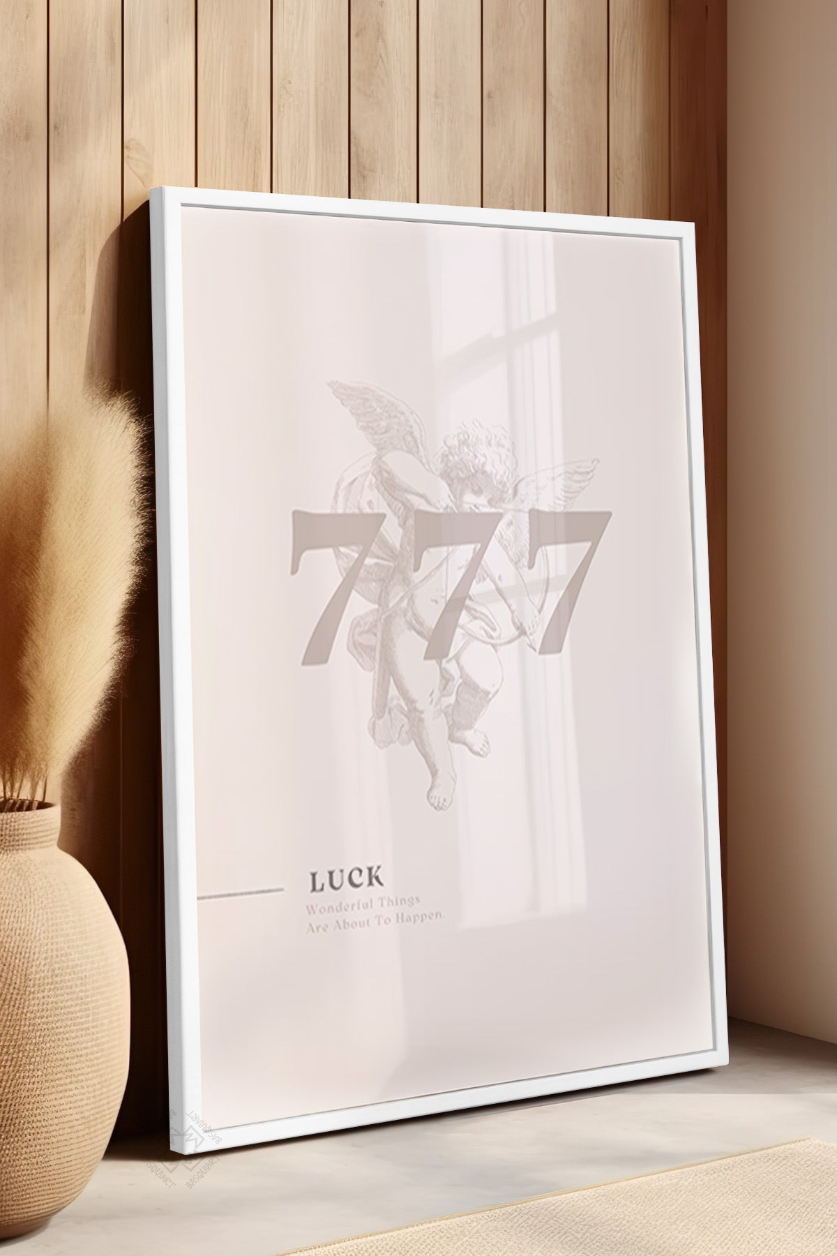 Lucky You Serisi Beyaz Çerçeveli Poster, Tablo Duvar Dekoru No:8