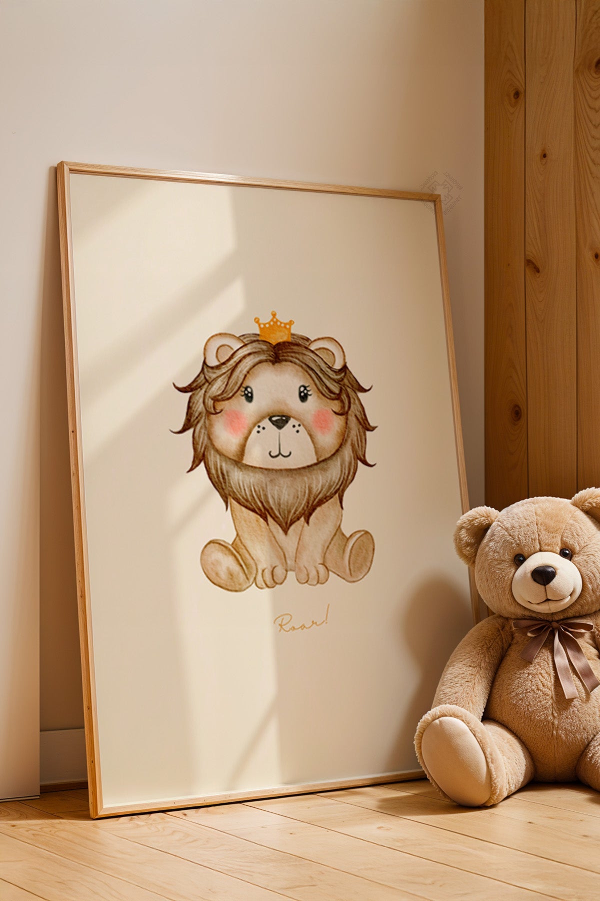 Çocuk Odası, Bebek Odası Ahşap Çerçeveli Poster, Tablo No:35