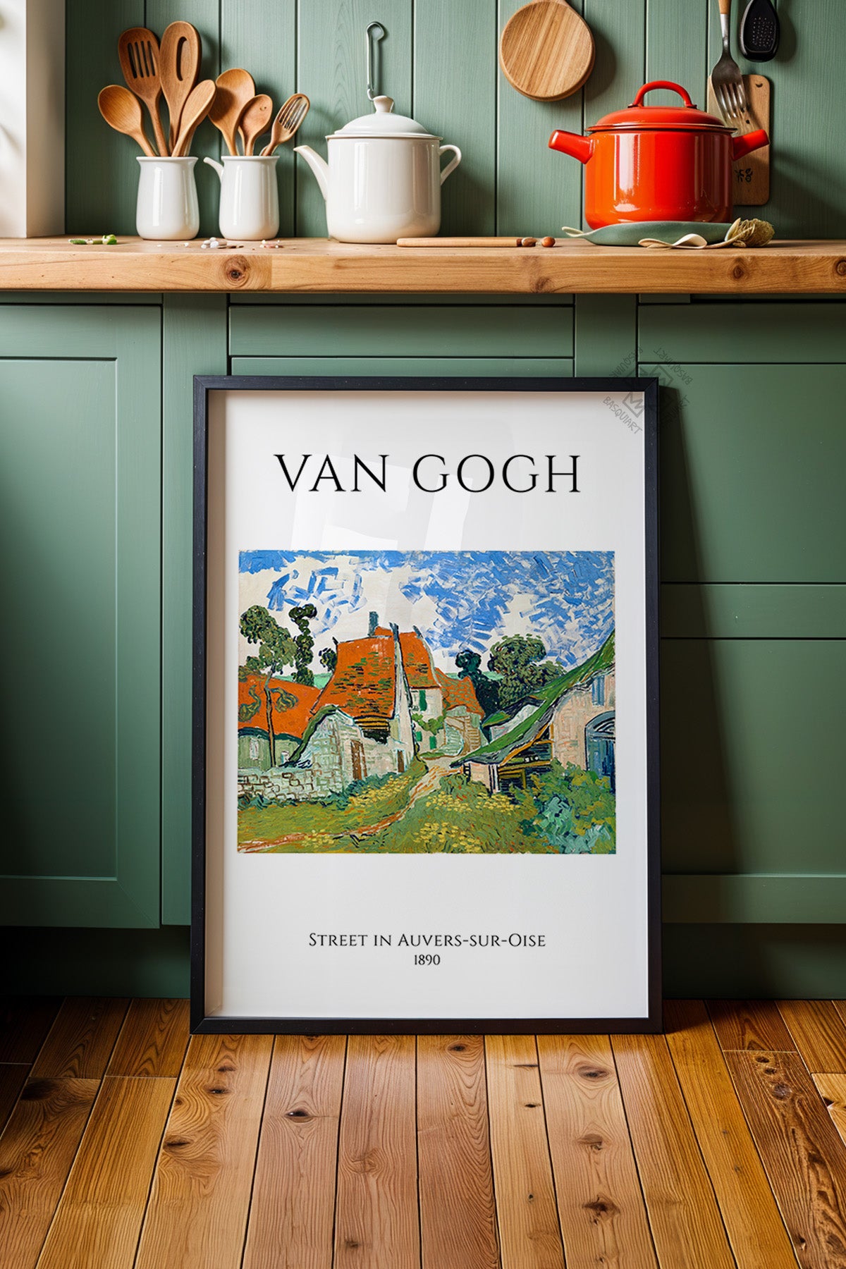 Vincent Van Gogh Serisi Siyah Çerçeveli Poster, Tablo Duvar Dekoru No:18