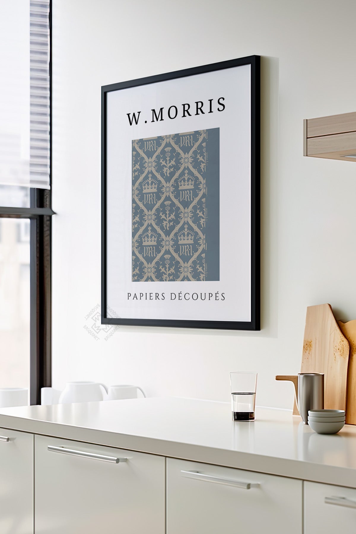 William Morris Serisi Siyah Çerçeveli Poster, Tablo Duvar Dekoru No:21
