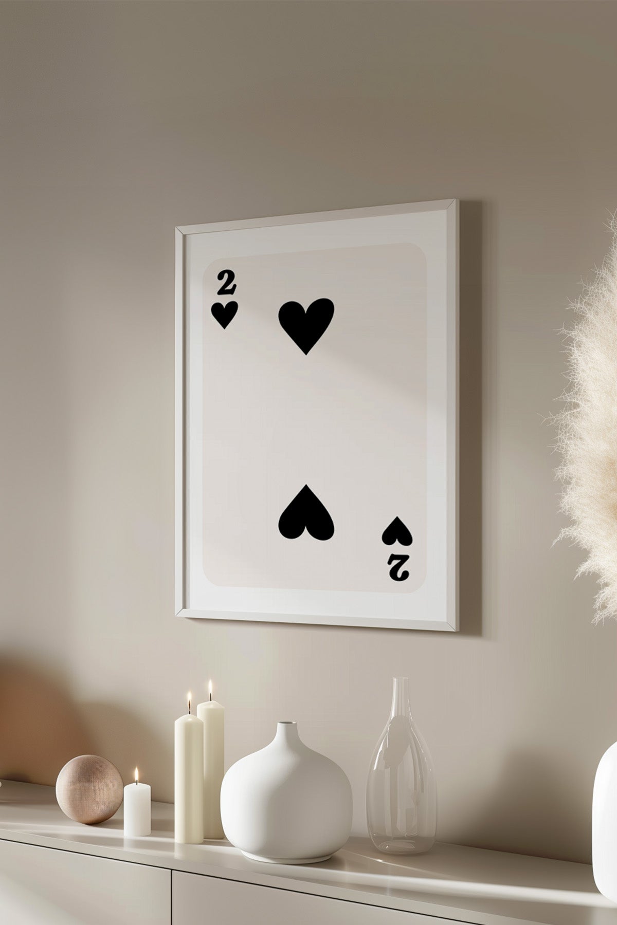 Lucky You Serisi Beyaz Çerçeveli Poster, Tablo Duvar Dekoru No:116