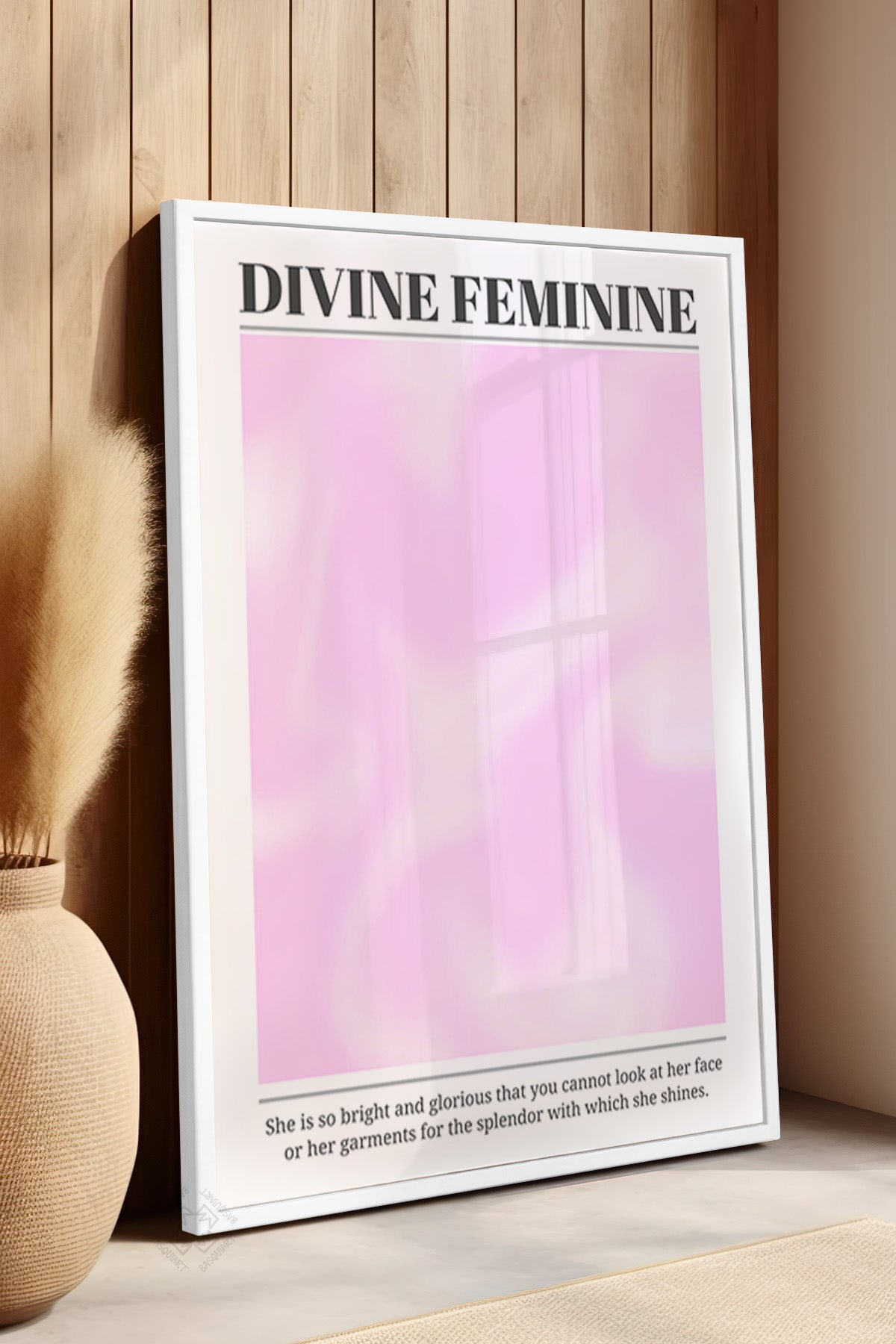 Aura Serisi Beyaz Çerçeveli Poster, Tablo No:133