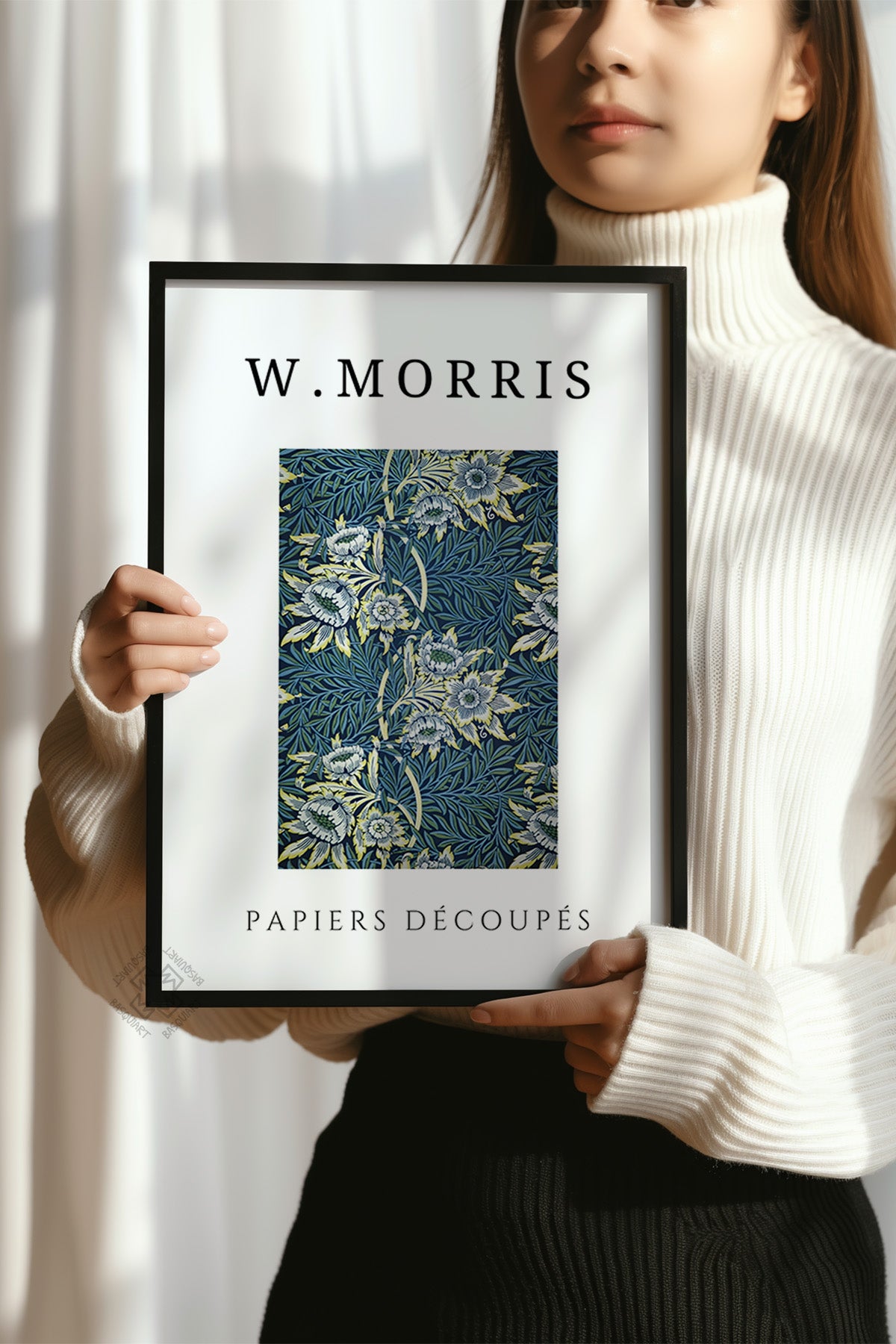 William Morris Serisi Siyah Çerçeveli Poster, Tablo Duvar Dekoru No:15