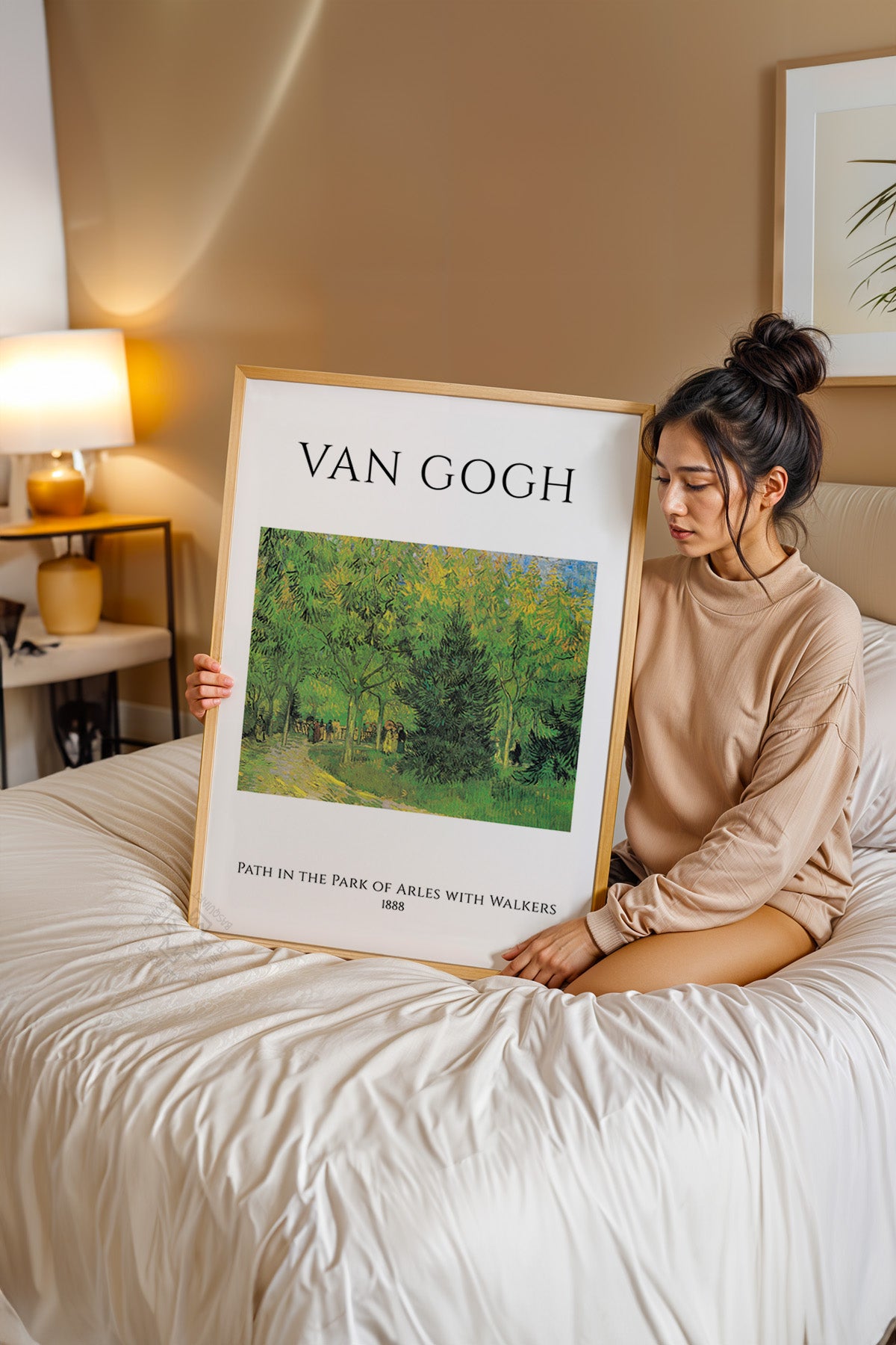 Vincent Van Gogh Serisi Ahşap Çerçeveli Poster, Tablo Duvar Dekoru No:8