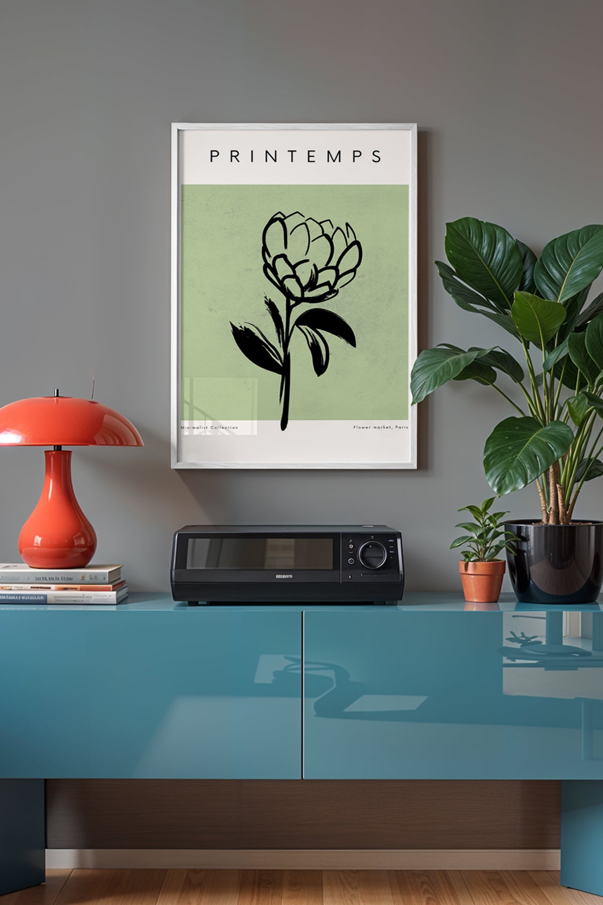 Bohemian Serisi Beyaz Çerçeveli Poster, Tablo No:62