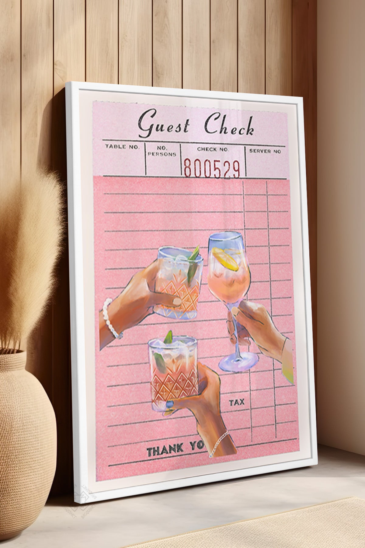 Lucky You Serisi Beyaz Çerçeveli Poster, Tablo Duvar Dekoru No:92
