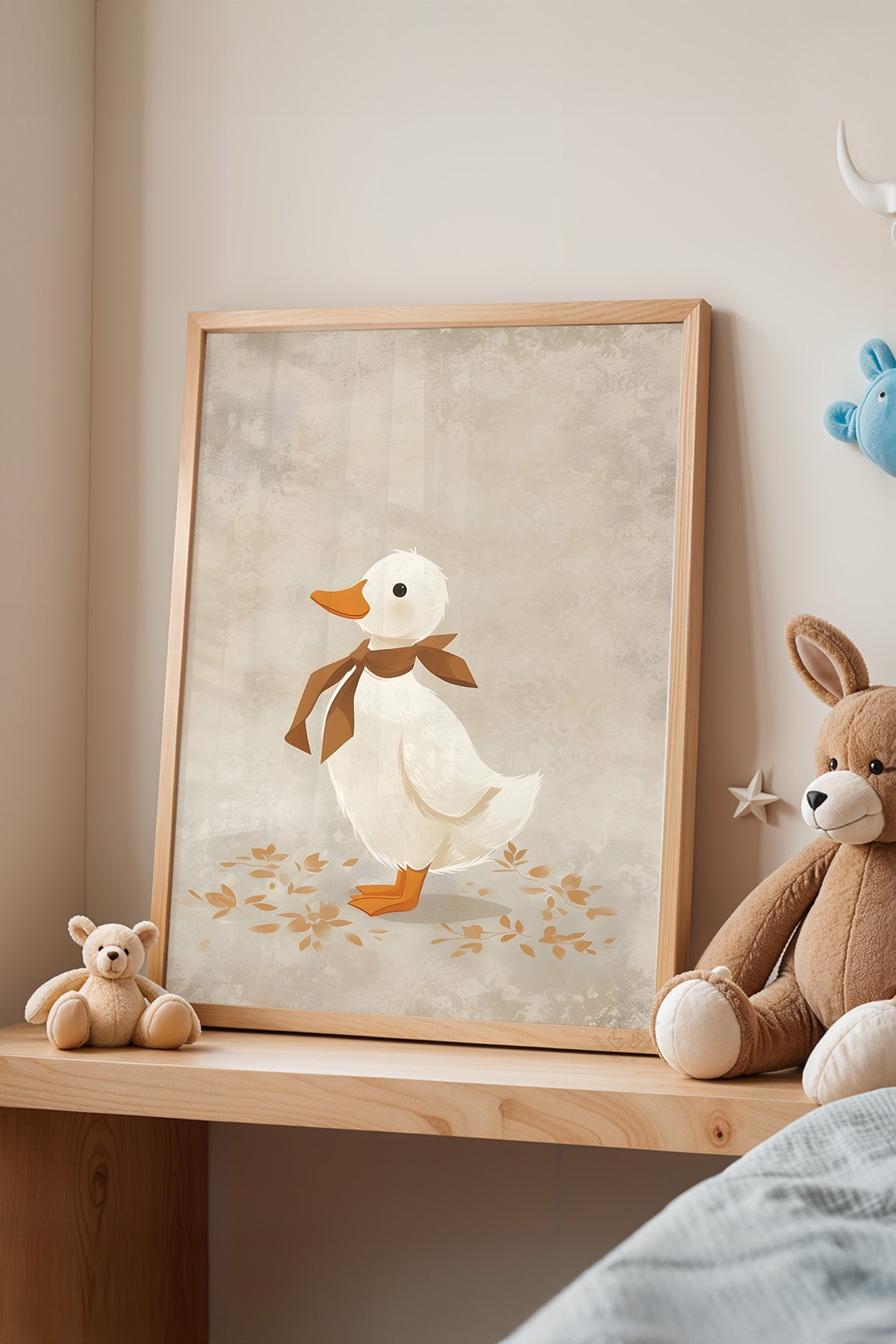 Çocuk Odası, Bebek Odası Ahşap Çerçeveli Poster, Tablo No:61
