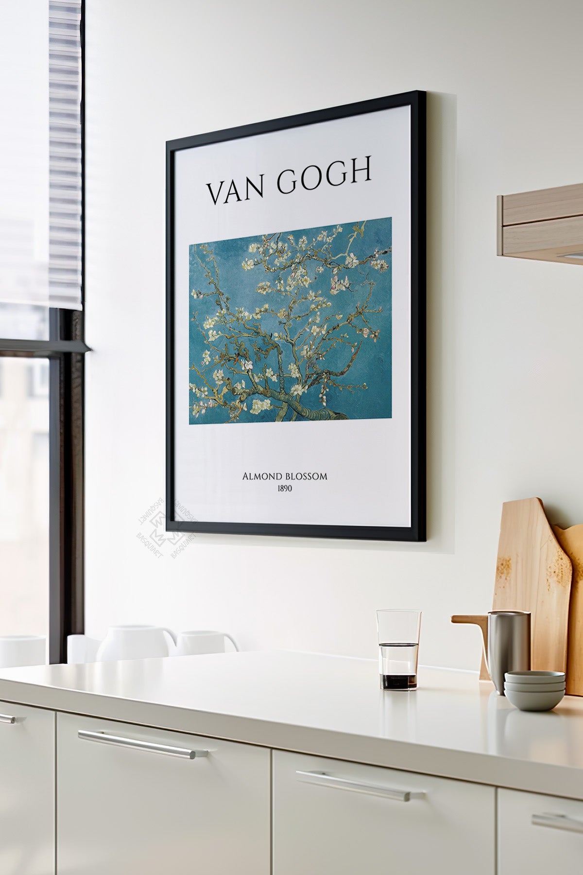 Vincent Van Gogh Serisi Siyah Çerçeveli Poster, Tablo Duvar Dekoru No:20