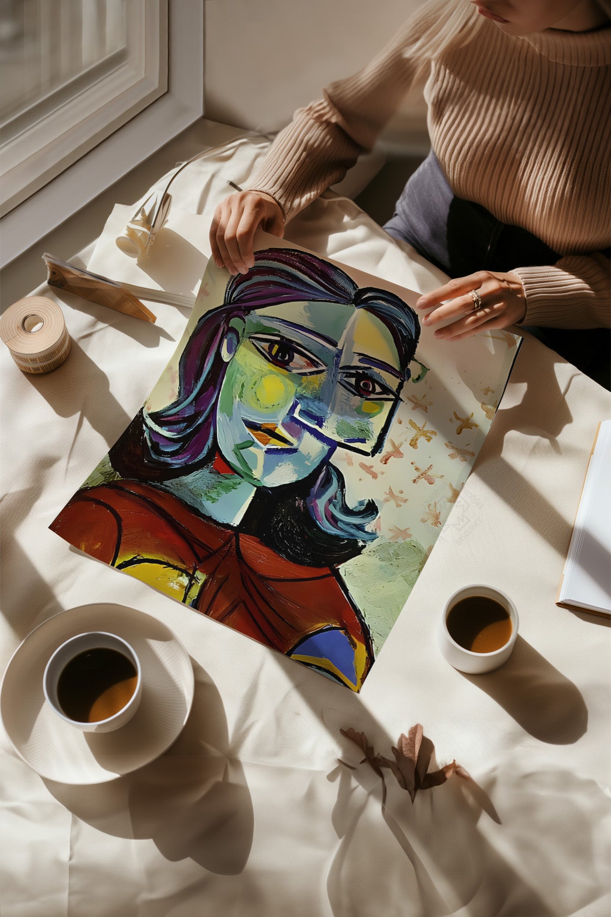 Picasso Sanatsal 4'lü Poster Seti, Duvar Dekoru No:38