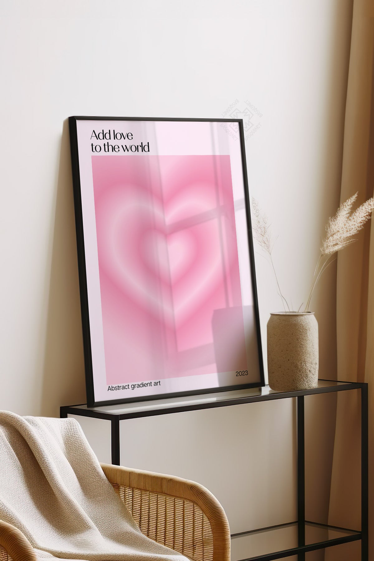 Aura Serisi Siyah Çerçeveli Poster, Tablo No:126