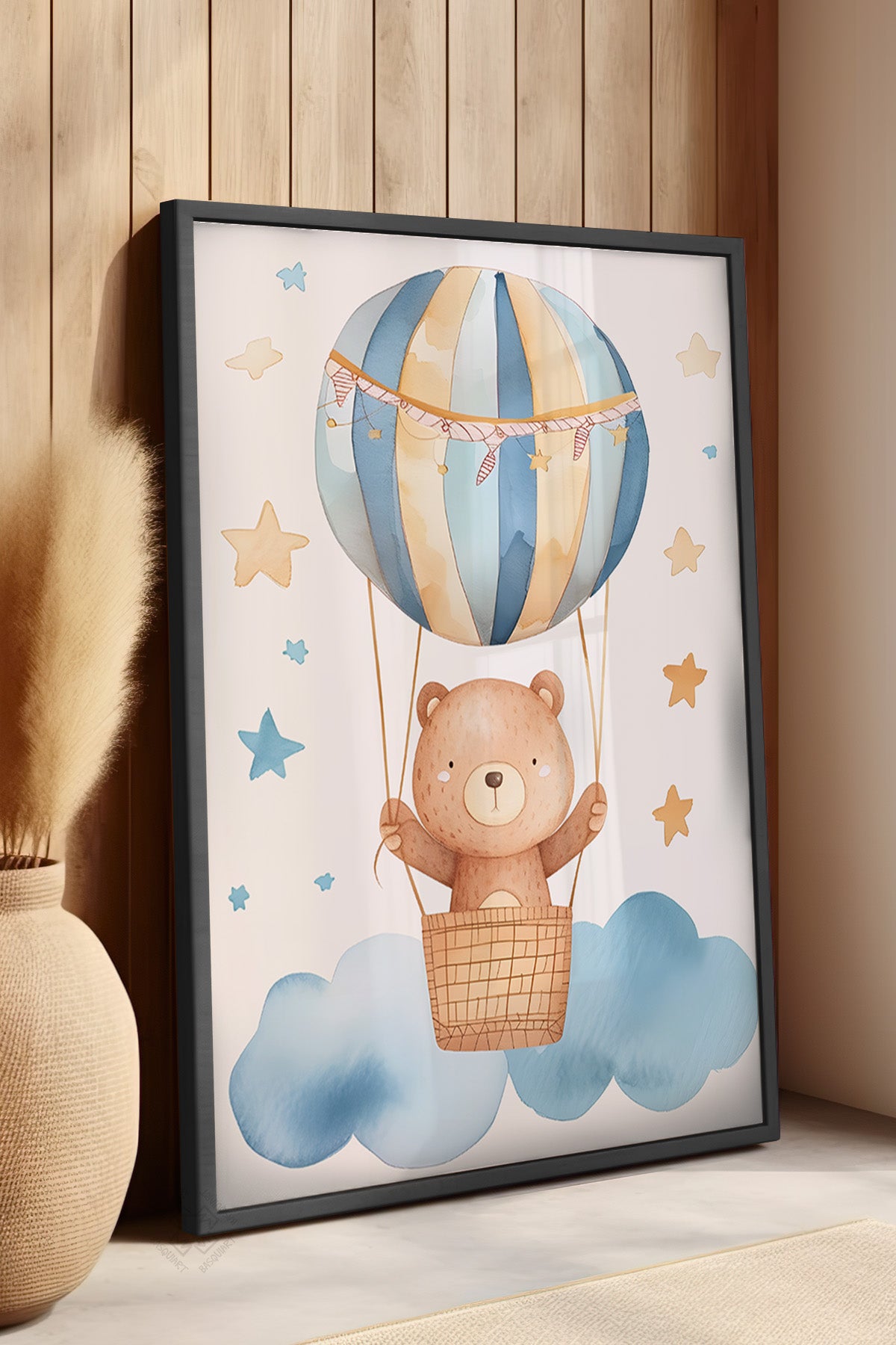 Çocuk Odası, Bebek Odası Siyah Çerçeveli Poster, Tablo No:85