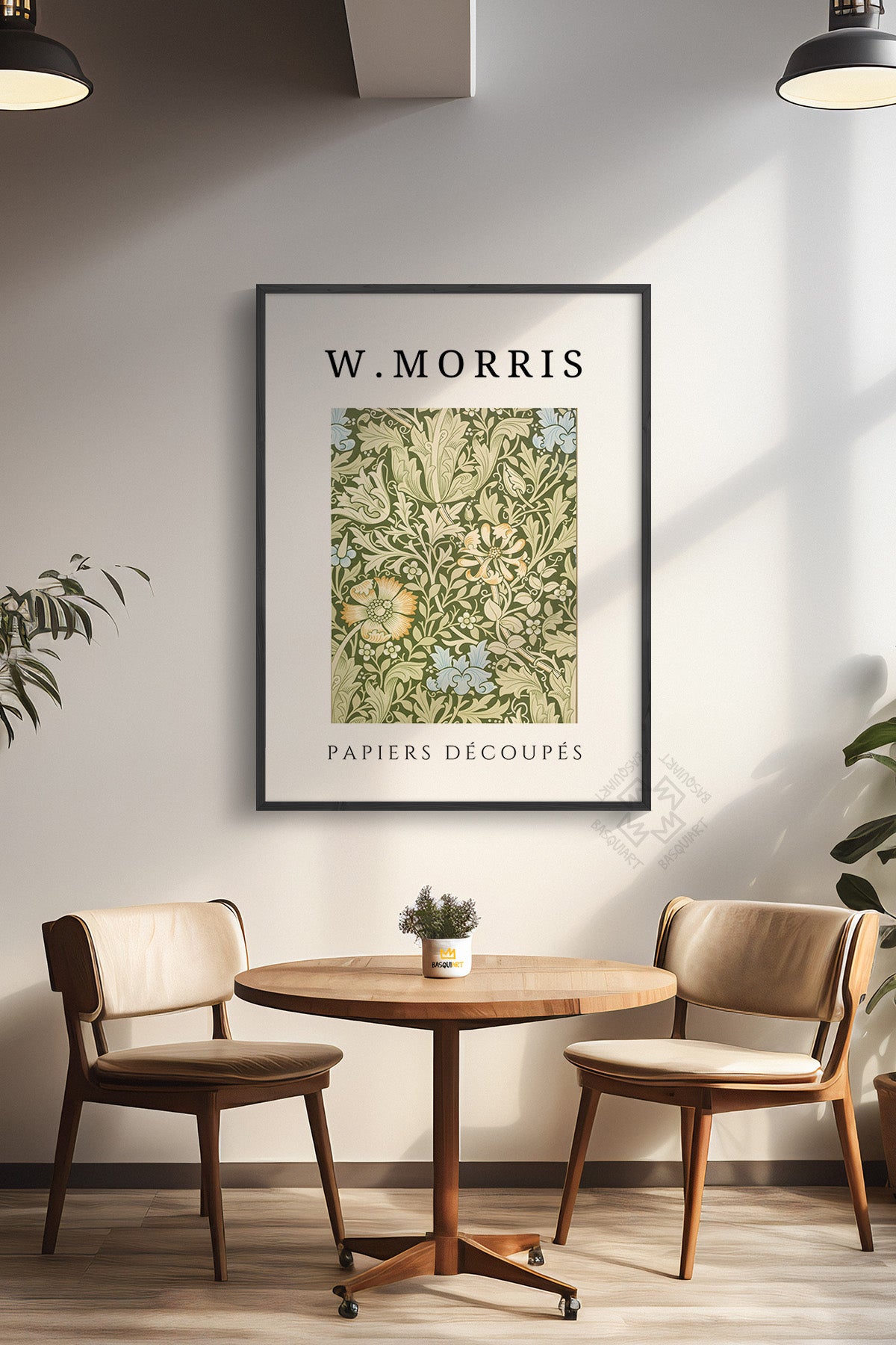 William Morris Serisi Siyah Çerçeveli Poster, Tablo Duvar Dekoru No:11