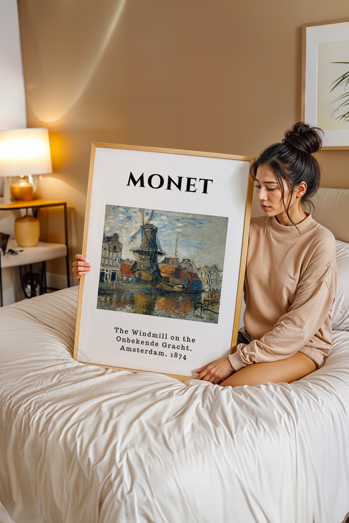 Claude Monet Serisi Ahşap Çerçeveli Poster, Tablo Duvar Dekoru No:14