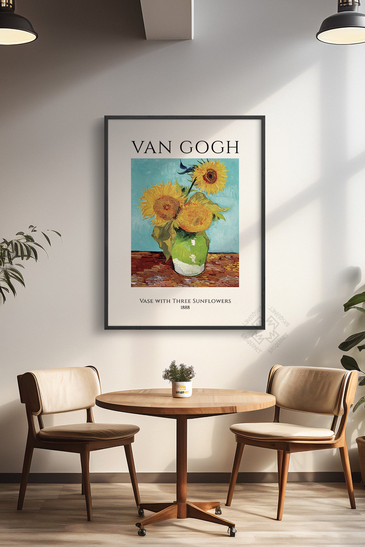 Vincent Van Gogh Serisi Siyah Çerçeveli Poster, Tablo Duvar Dekoru No:21