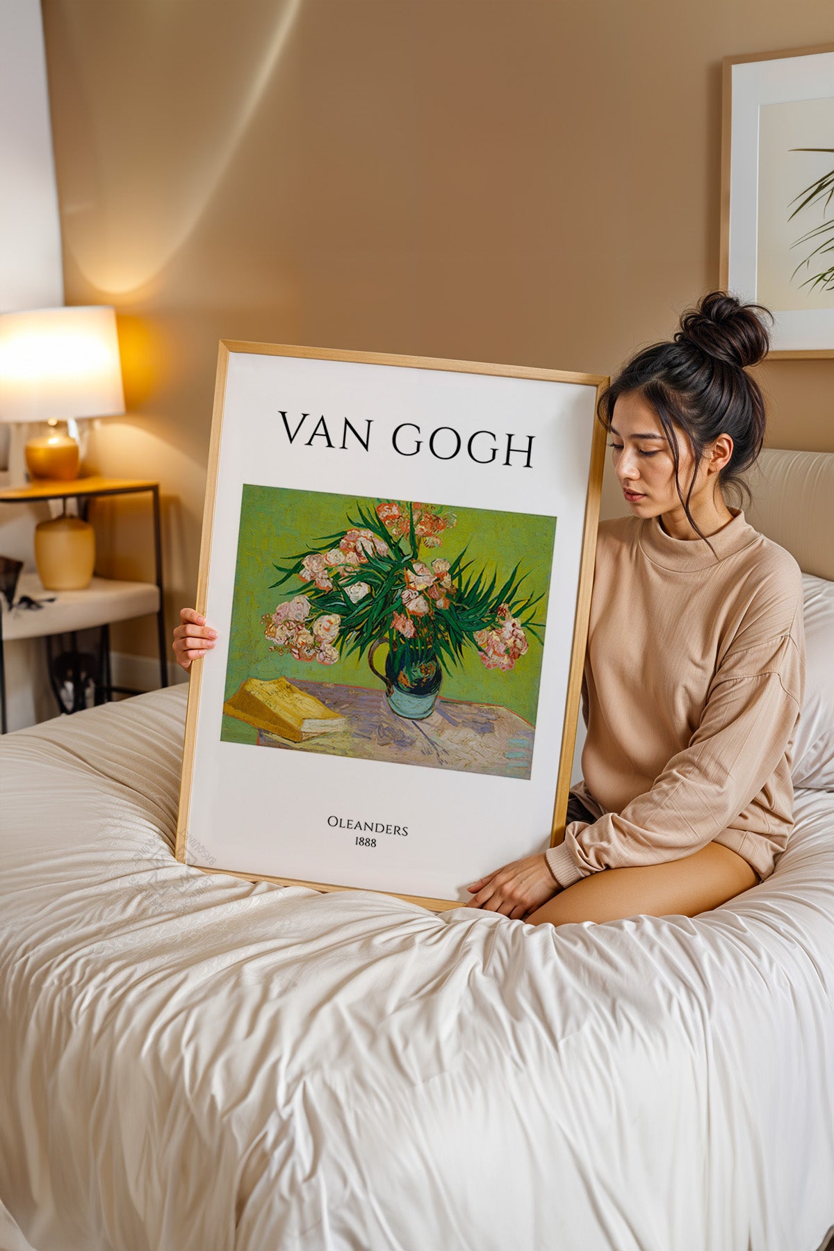 Vincent Van Gogh Serisi Ahşap Çerçeveli Poster, Tablo Duvar Dekoru No:9