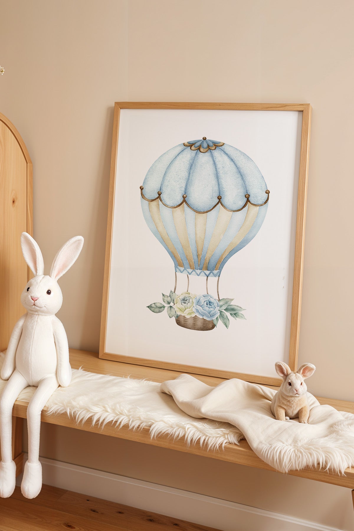 Çocuk Odası, Bebek Odası Ahşap Çerçeveli Poster, Tablo No:6