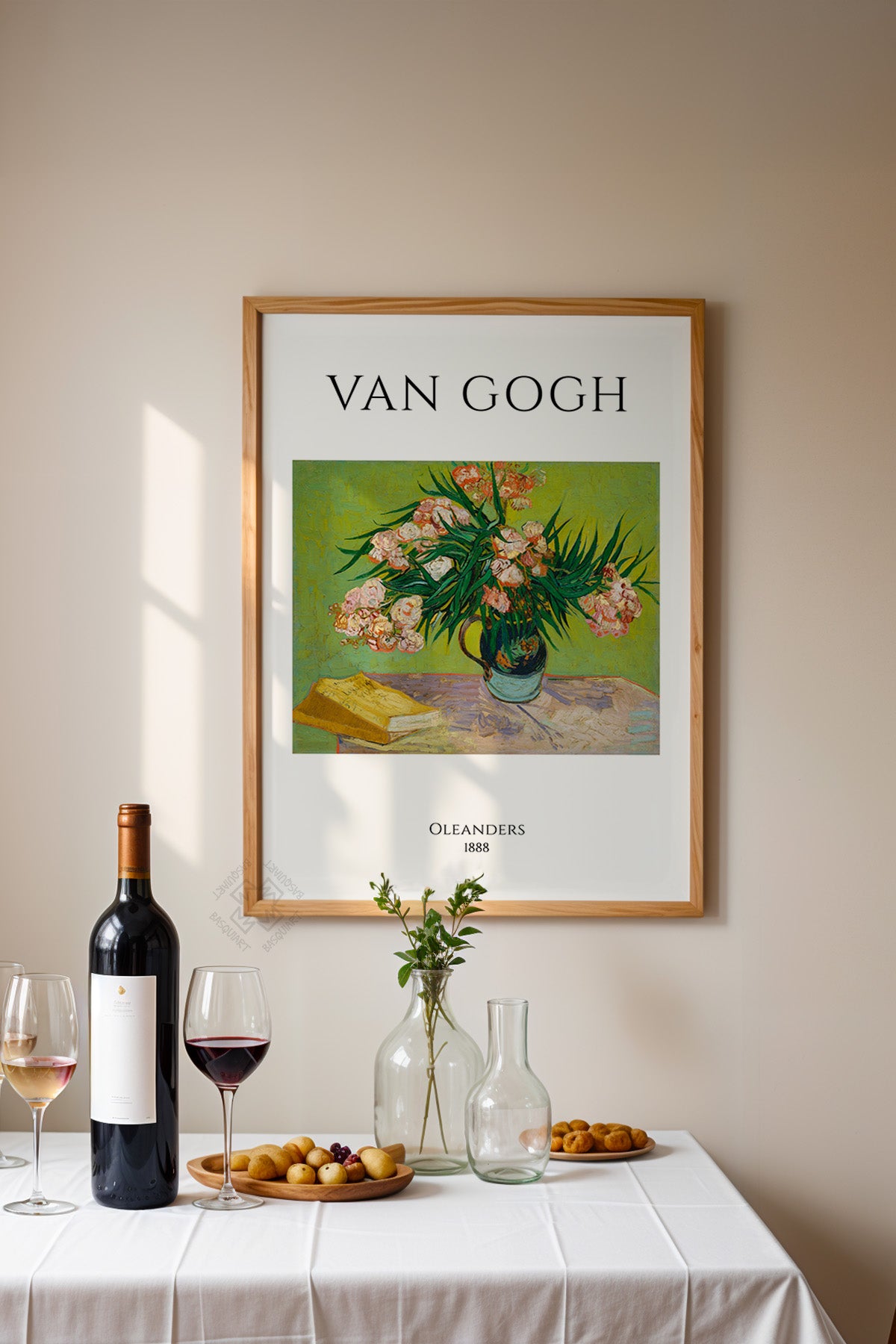 Vincent Van Gogh Serisi Ahşap Çerçeveli Poster, Tablo Duvar Dekoru No:9