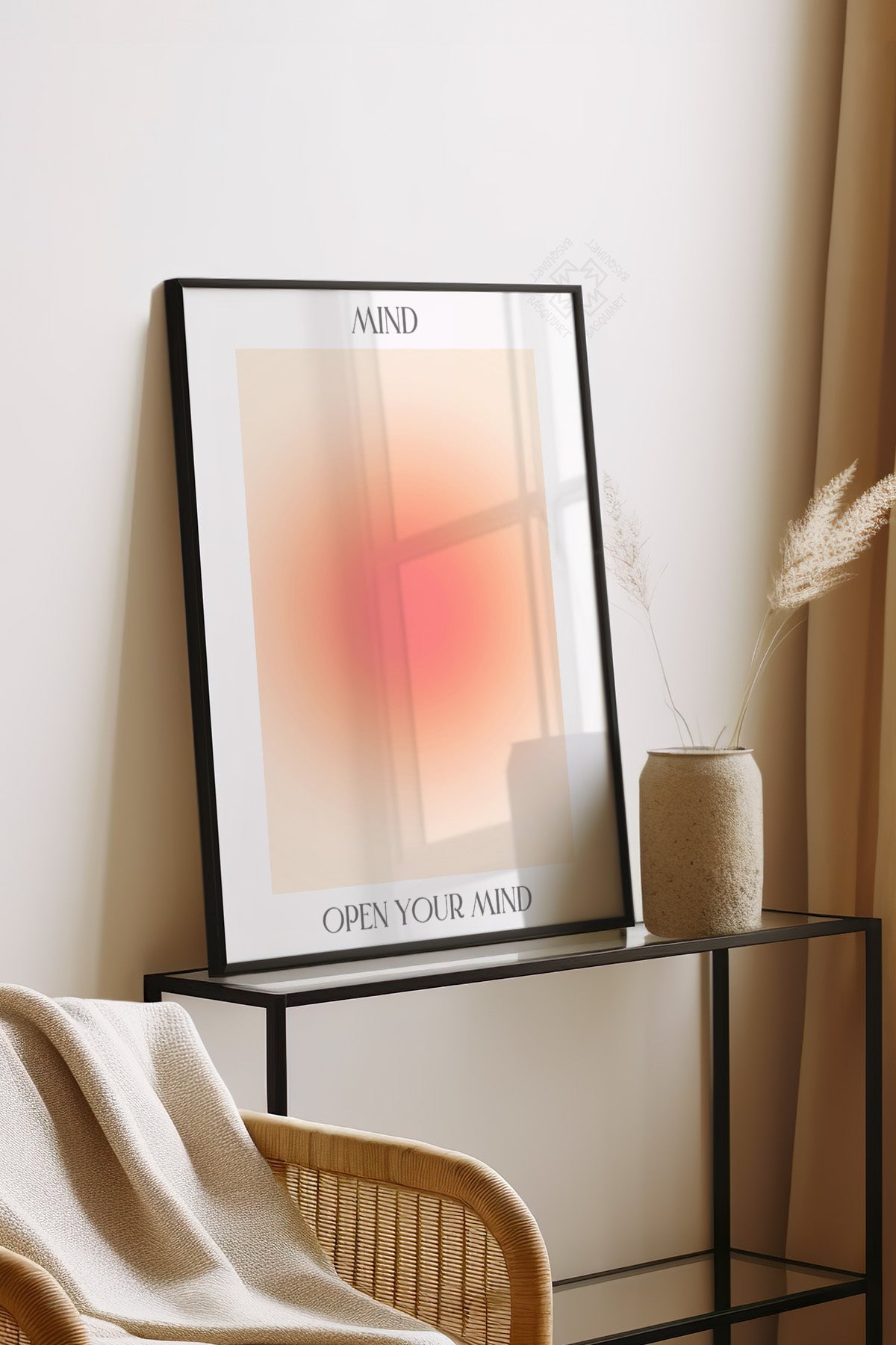Aura Serisi Siyah Çerçeveli Poster, Tablo No:143