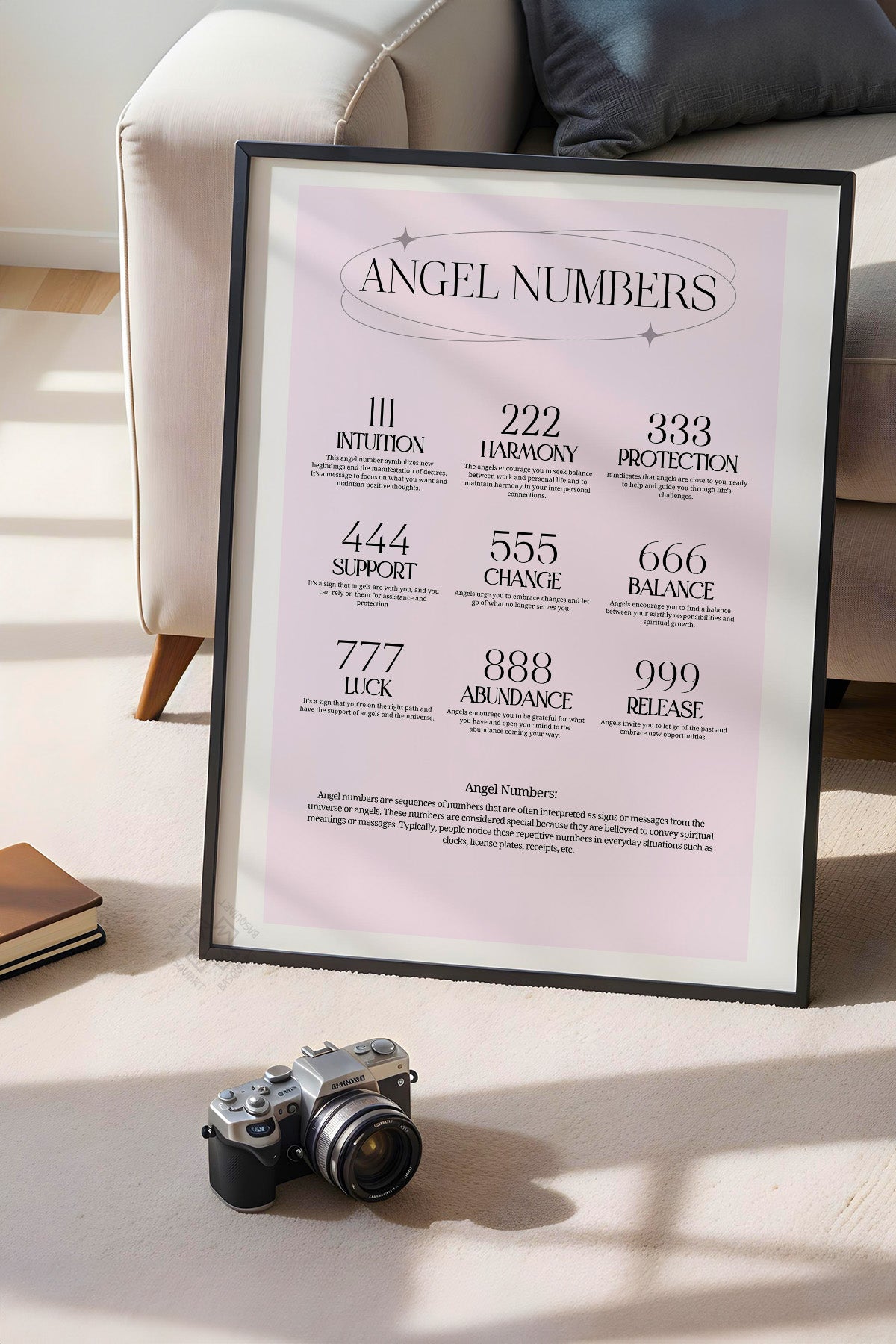Aura Serisi Siyah Çerçeveli Poster, Tablo No:66