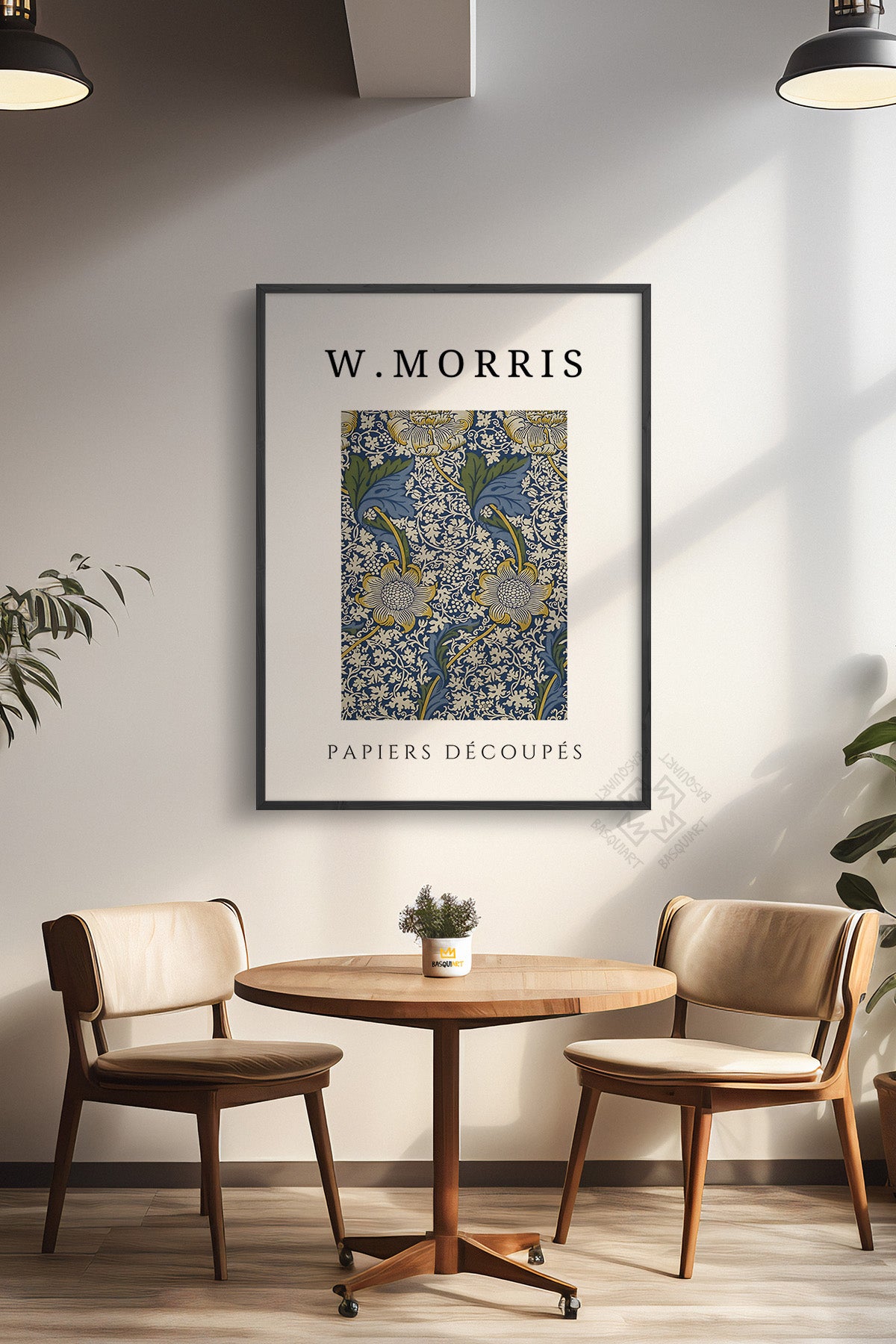 William Morris Serisi Siyah Çerçeveli Poster, Tablo Duvar Dekoru No:19