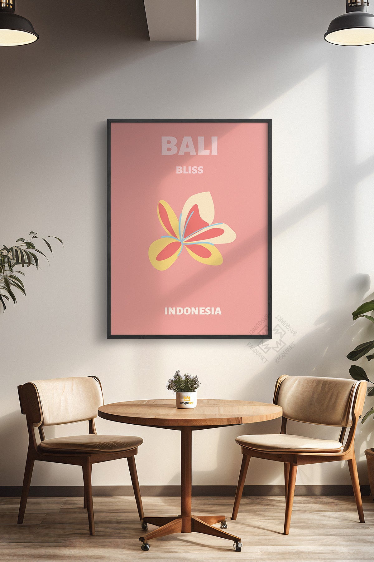 Şehir Serisi Siyah Çerçeveli Poster, Tablo Duvar Dekoru No:17
