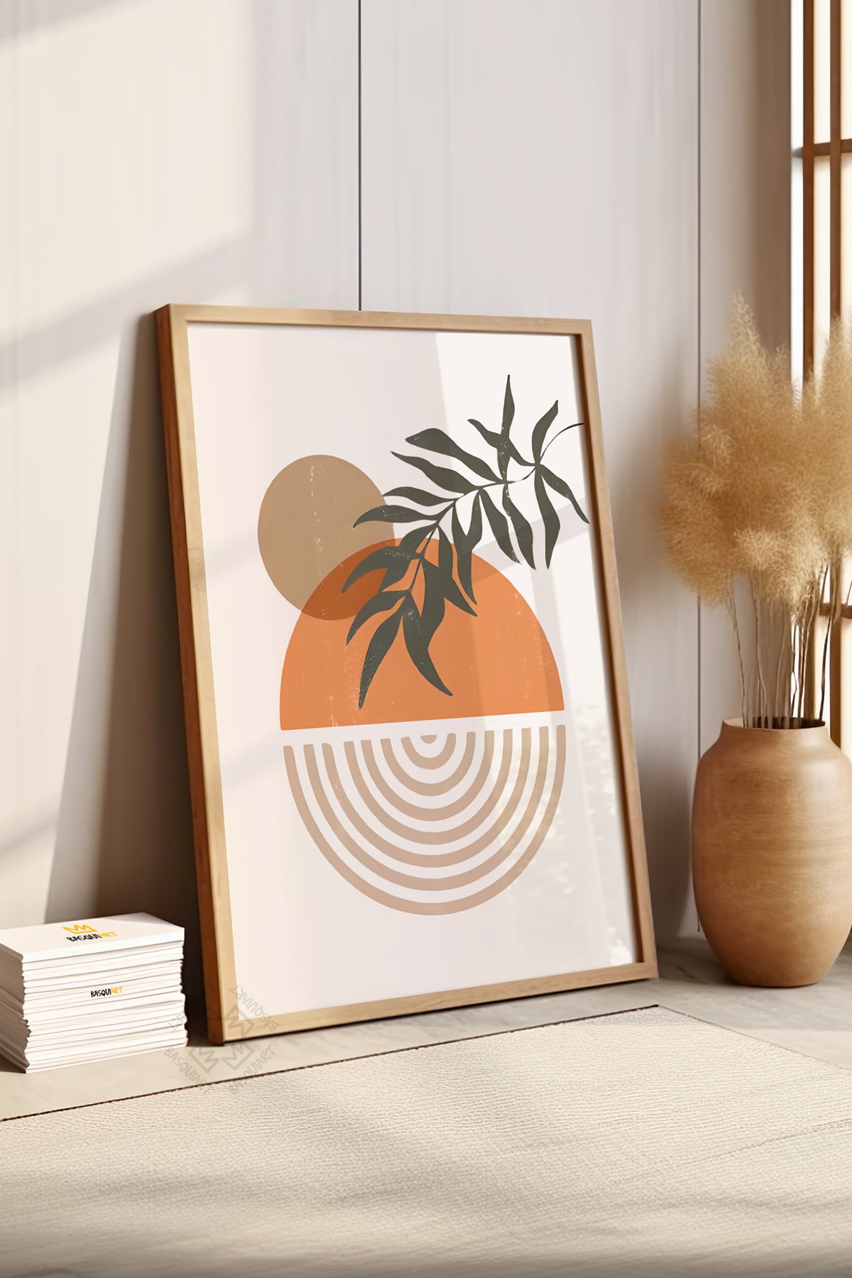 Bohemian Serisi Ahşap Çerçeveli Poster, Tablo No:39