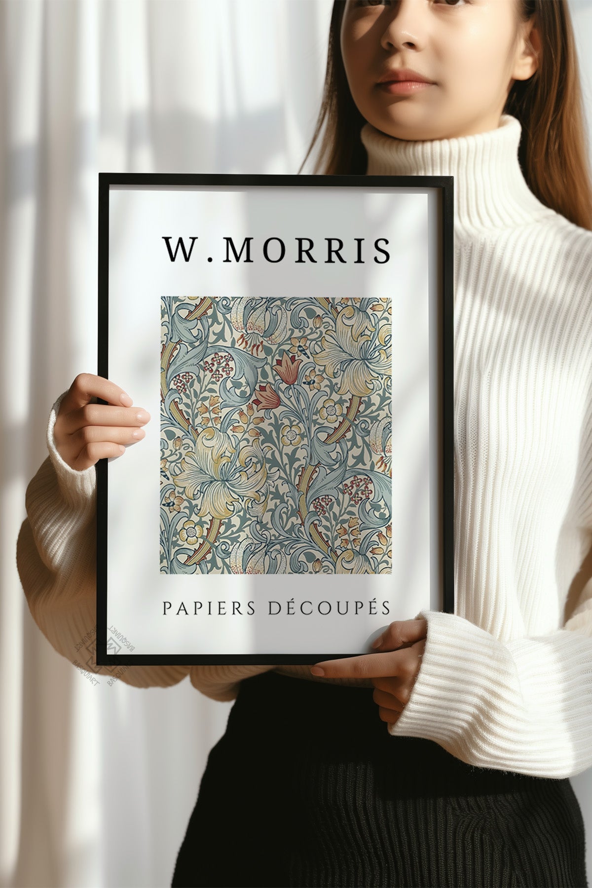 William Morris Serisi Siyah Çerçeveli Poster, Tablo Duvar Dekoru No:18