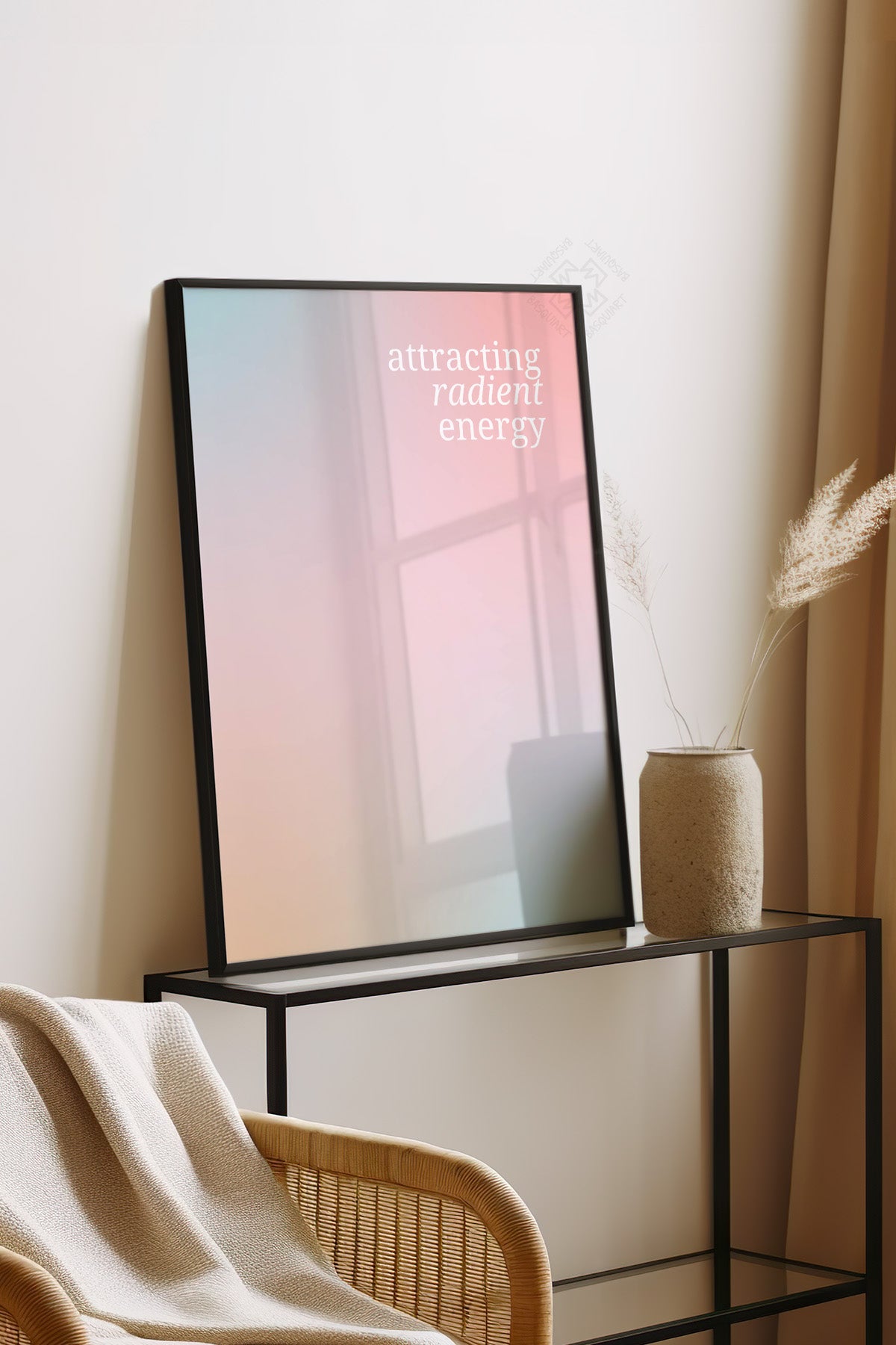 Aura Serisi Siyah Çerçeveli Poster, Tablo No:107