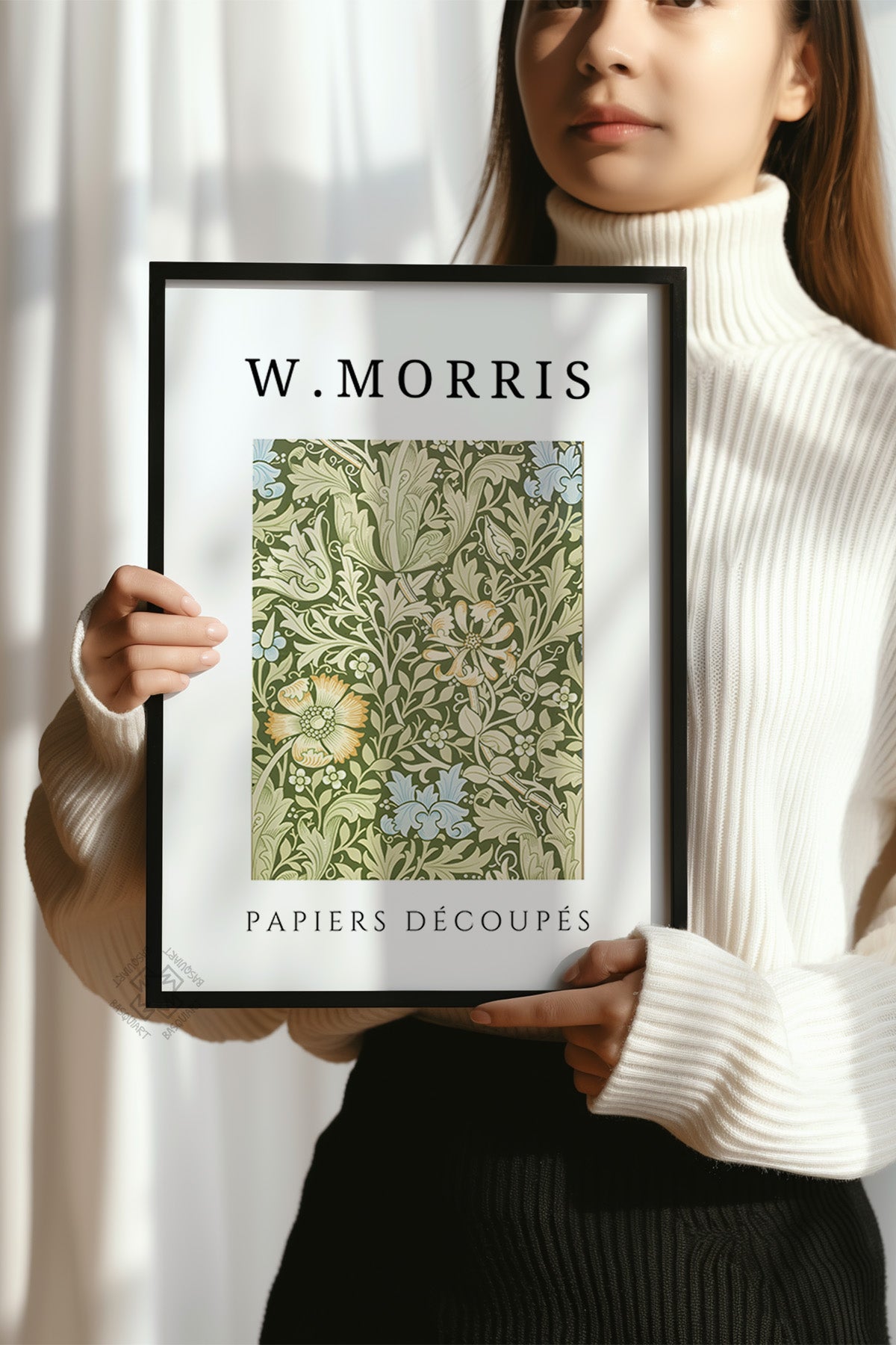 William Morris Serisi Siyah Çerçeveli Poster, Tablo Duvar Dekoru No:11