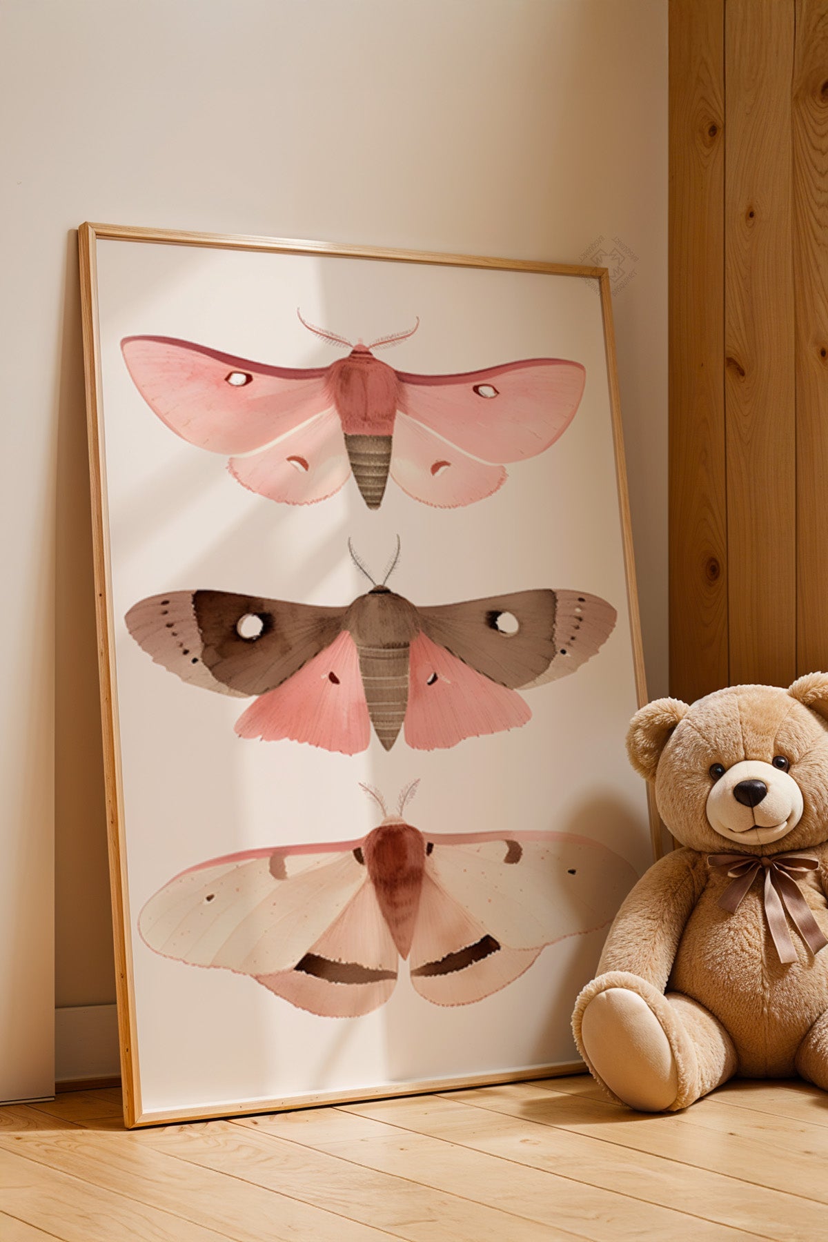 Çocuk Odası, Bebek Odası Ahşap Çerçeveli Poster, Tablo No:76