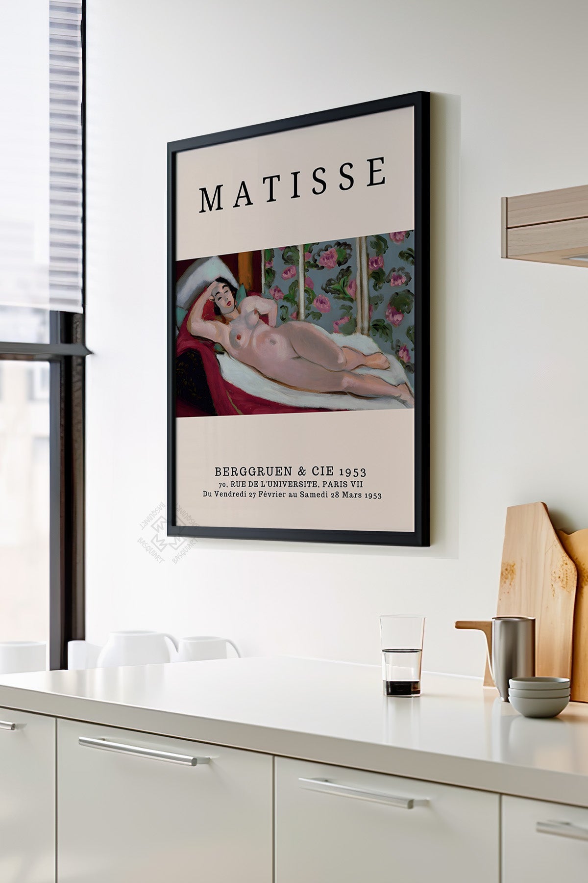 Henri Matisse Serisi Siyah Çerçeveli Poster, Tablo Duvar Dekoru No:5