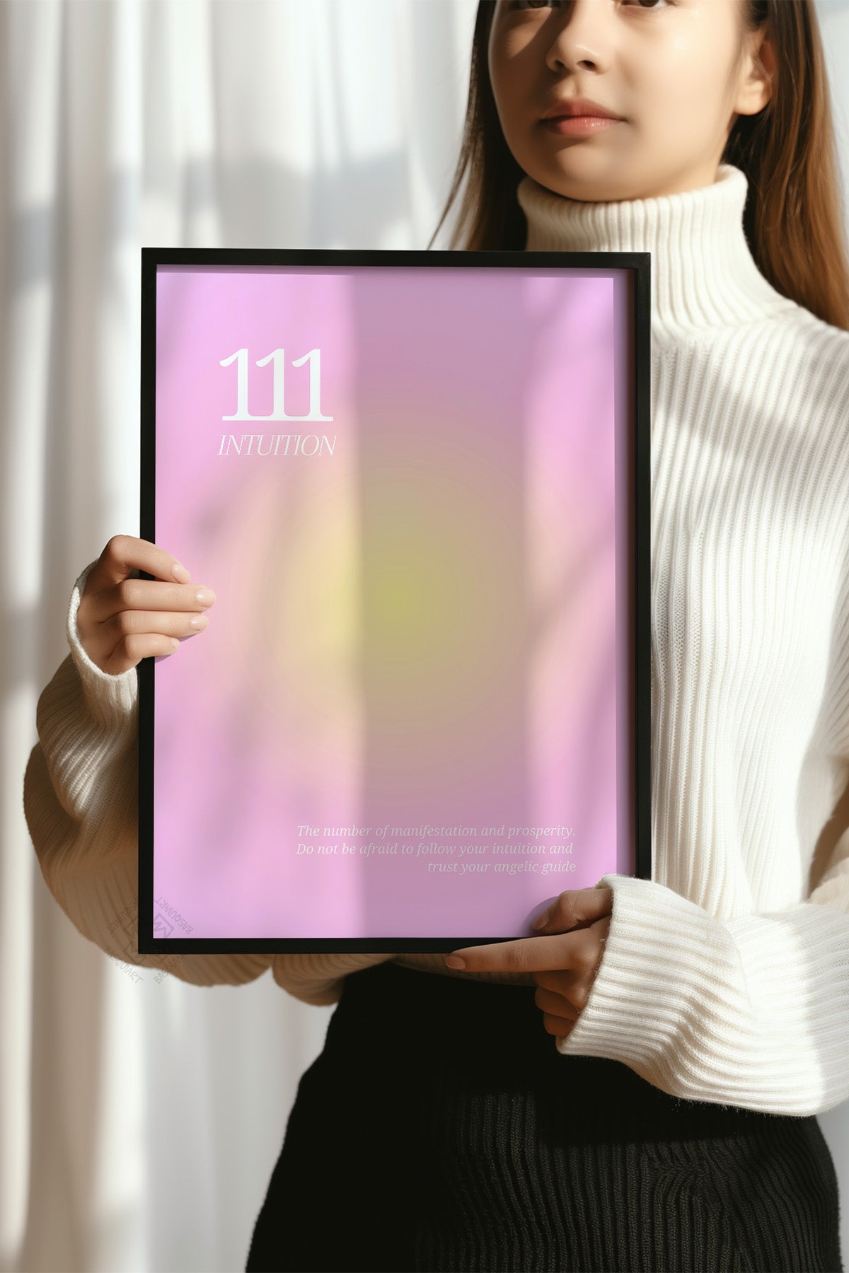 Aura Serisi Siyah Çerçeveli Poster, Tablo No:163