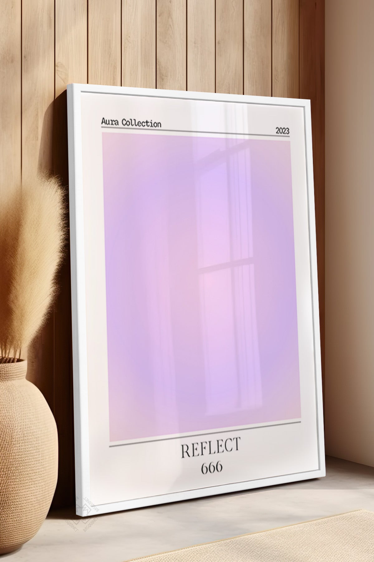 Aura Serisi Beyaz Çerçeveli Poster, Tablo No:190