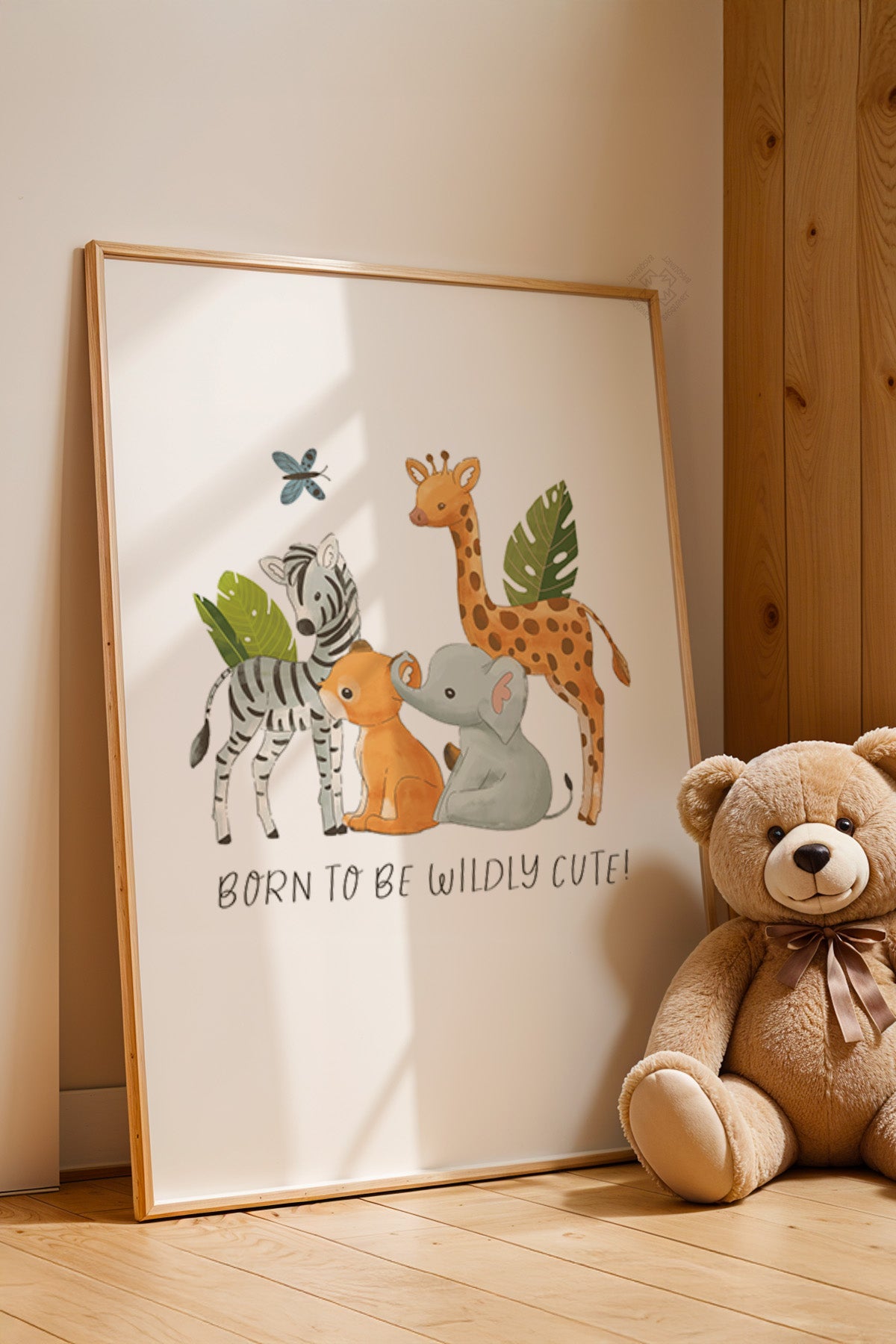 Çocuk Odası, Bebek Odası Ahşap Çerçeveli Poster, Tablo No:98