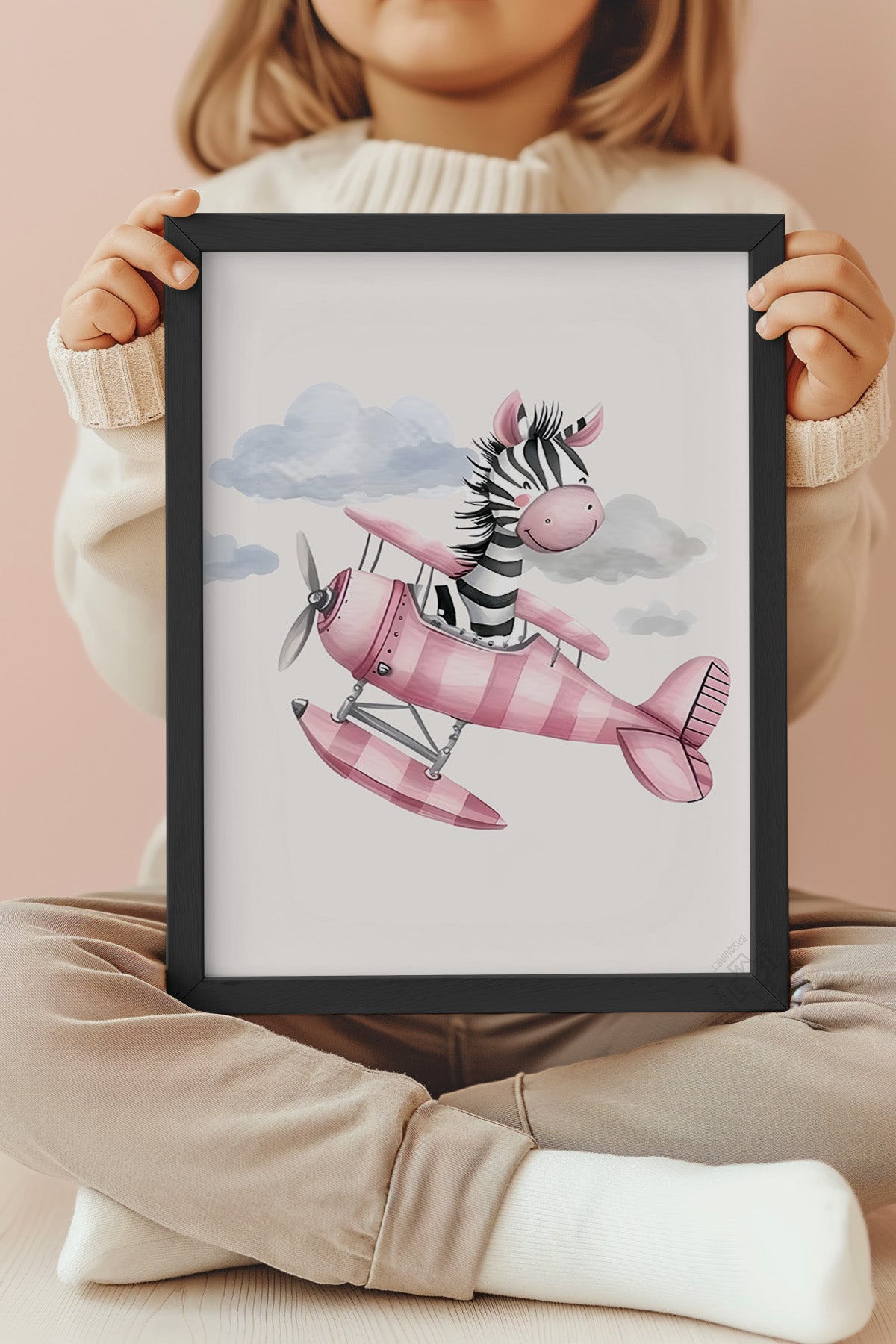 Çocuk Odası, Bebek Odası Siyah Çerçeveli Poster, Tablo No:41