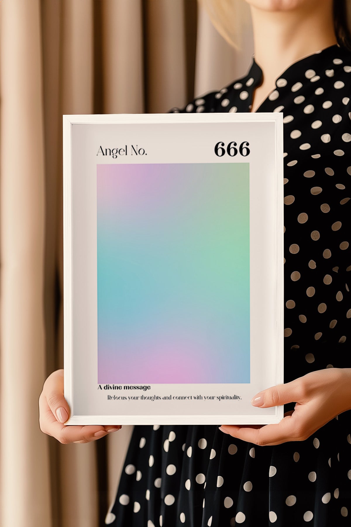 Aura Serisi Beyaz Çerçeveli Poster, Tablo No:72