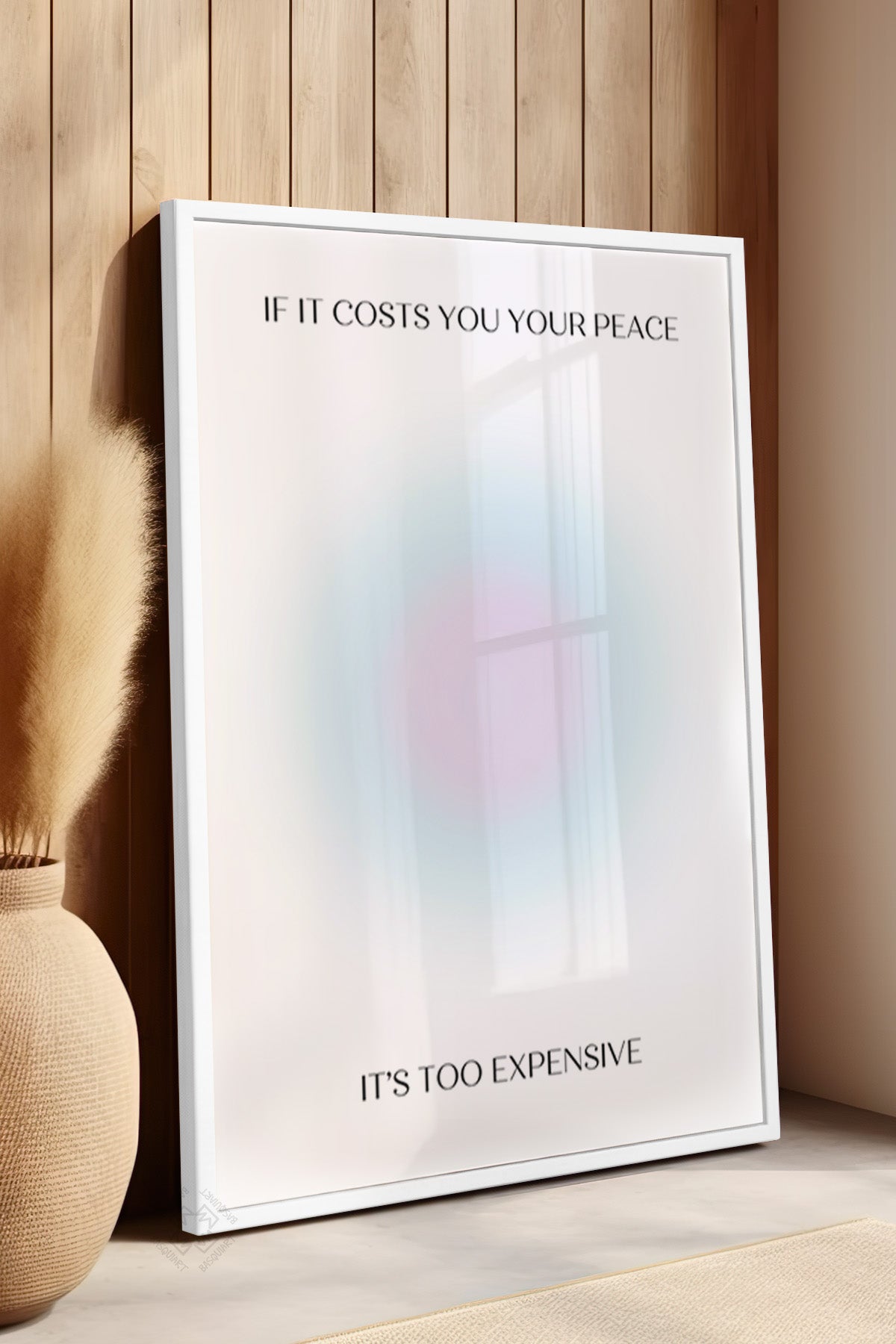 Aura Serisi Beyaz Çerçeveli Poster, Tablo No:88