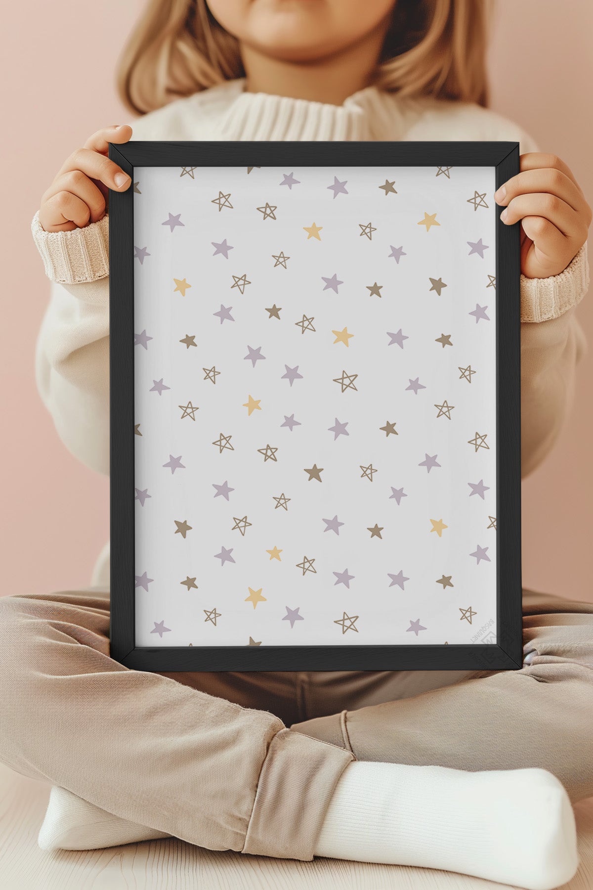 Çocuk Odası, Bebek Odası Siyah Çerçeveli Poster, Tablo No:26