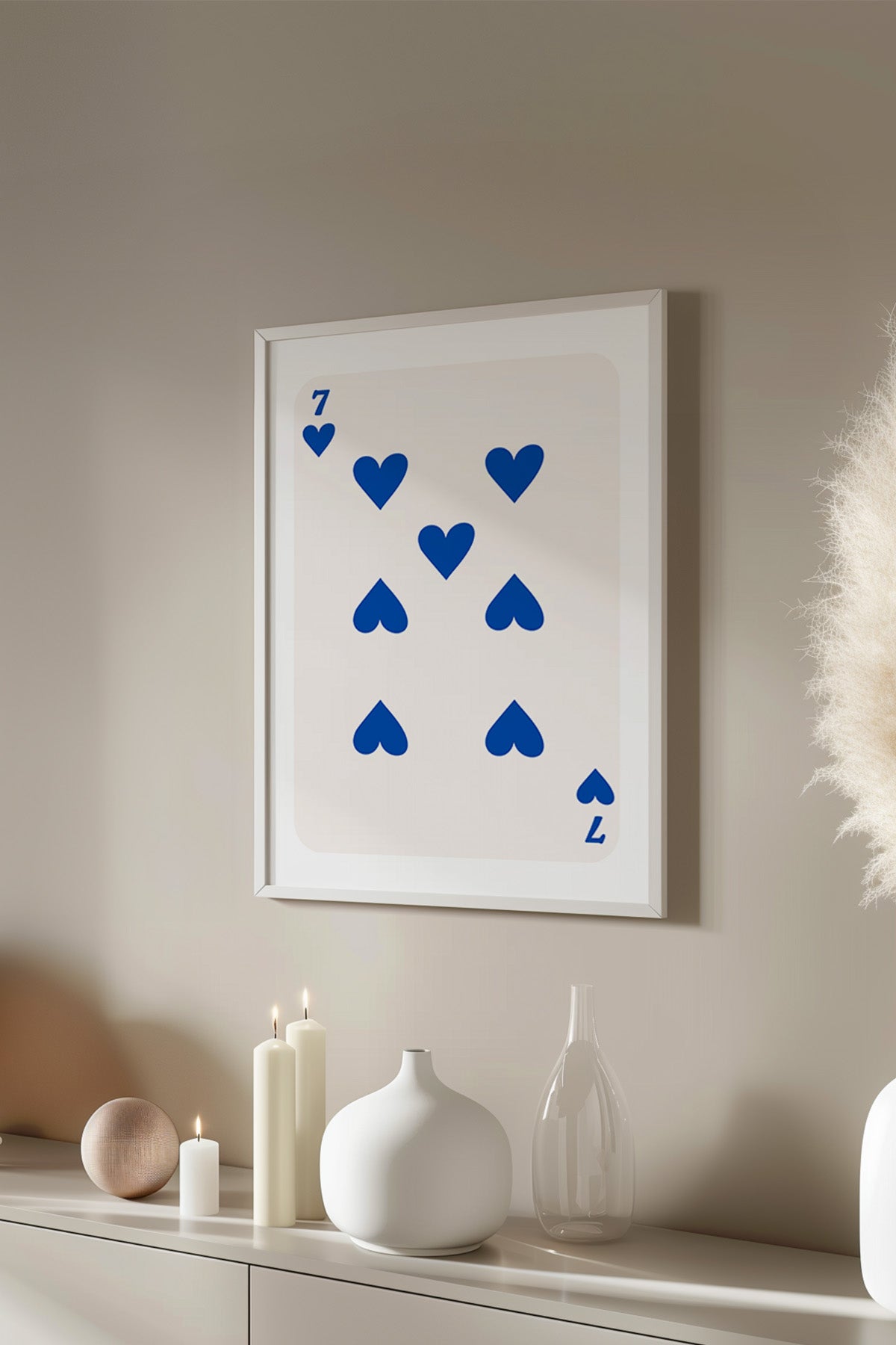 Lucky You Serisi Beyaz Çerçeveli Poster, Tablo Duvar Dekoru No:40