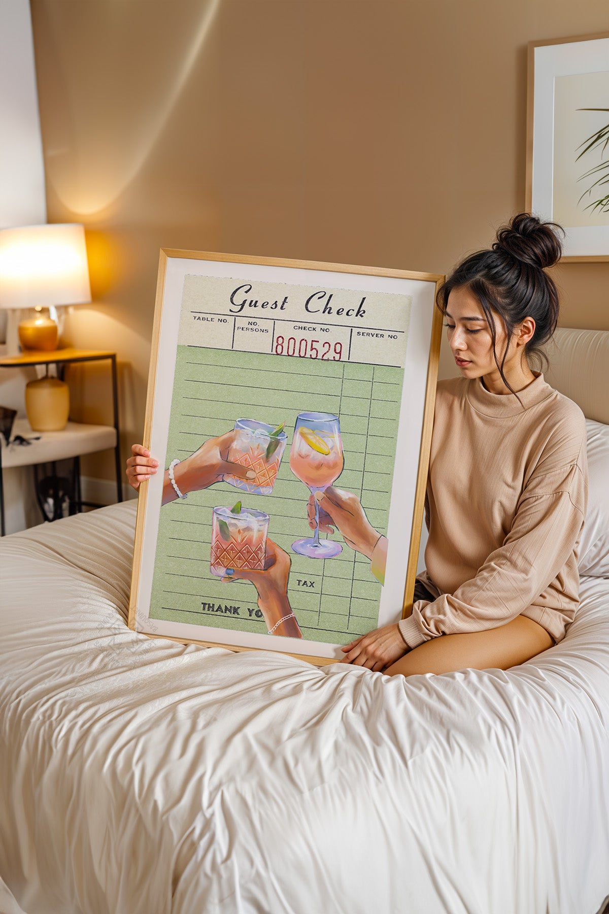 Lucky You Serisi Ahşap Çerçeveli Poster, Tablo Duvar Dekoru No:136