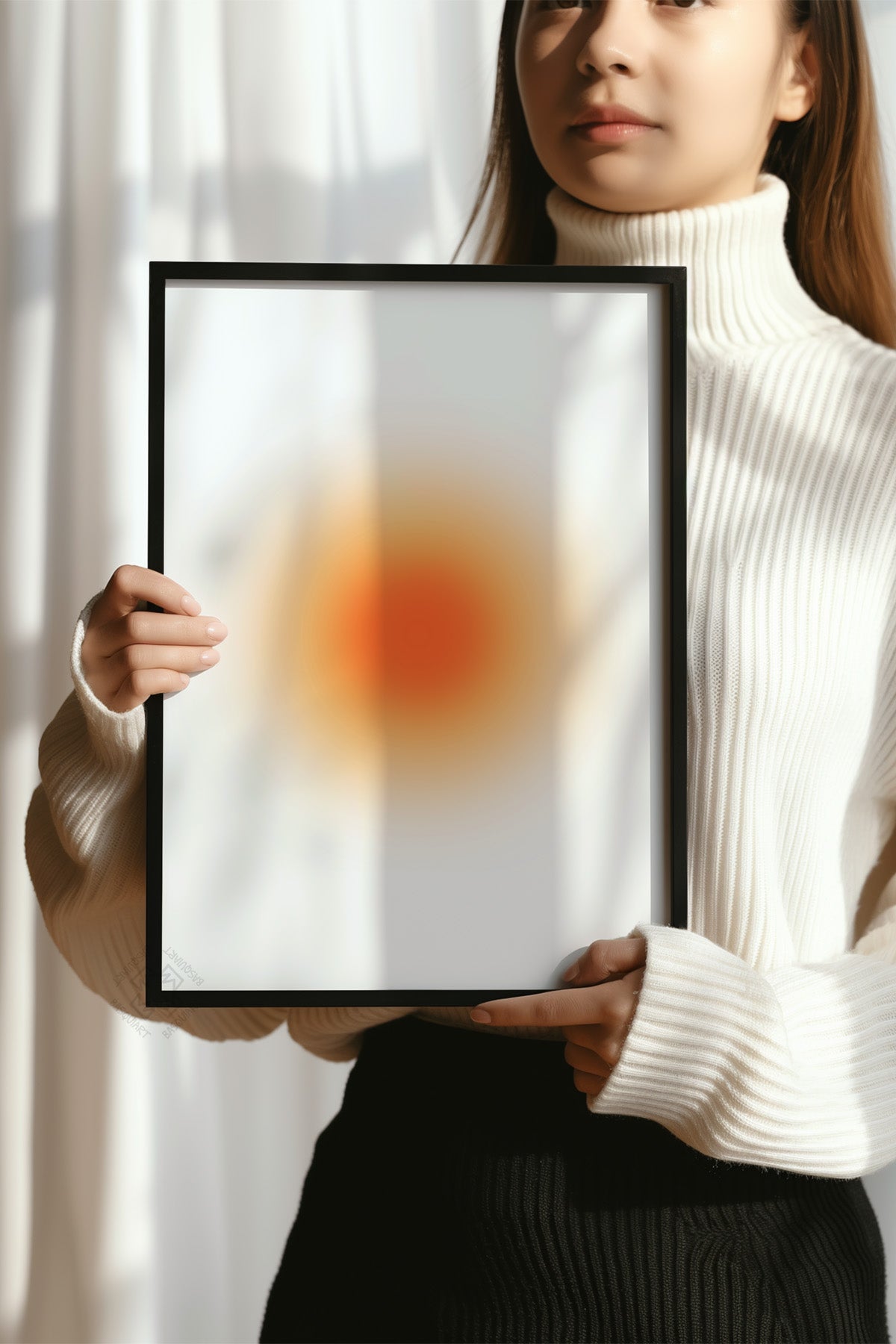 Aura Serisi Siyah Çerçeveli Poster, Tablo No:79