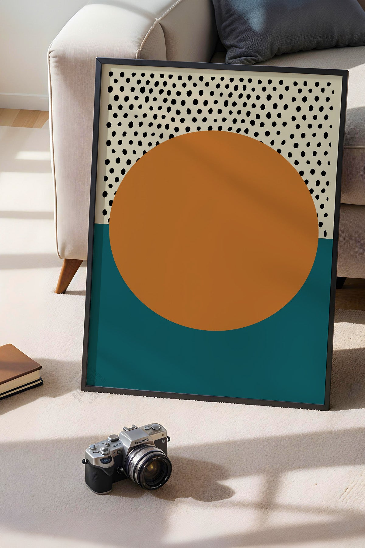 Bauhaus Serisi Siyah Çerçeveli Poster, Tablo No:78
