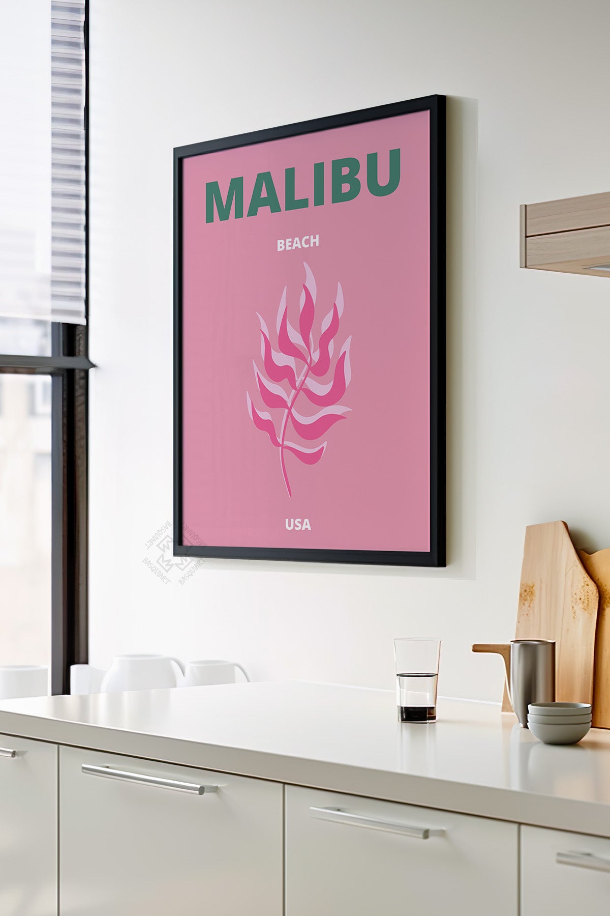 Şehir Serisi Siyah Çerçeveli Poster, Tablo Duvar Dekoru No:6