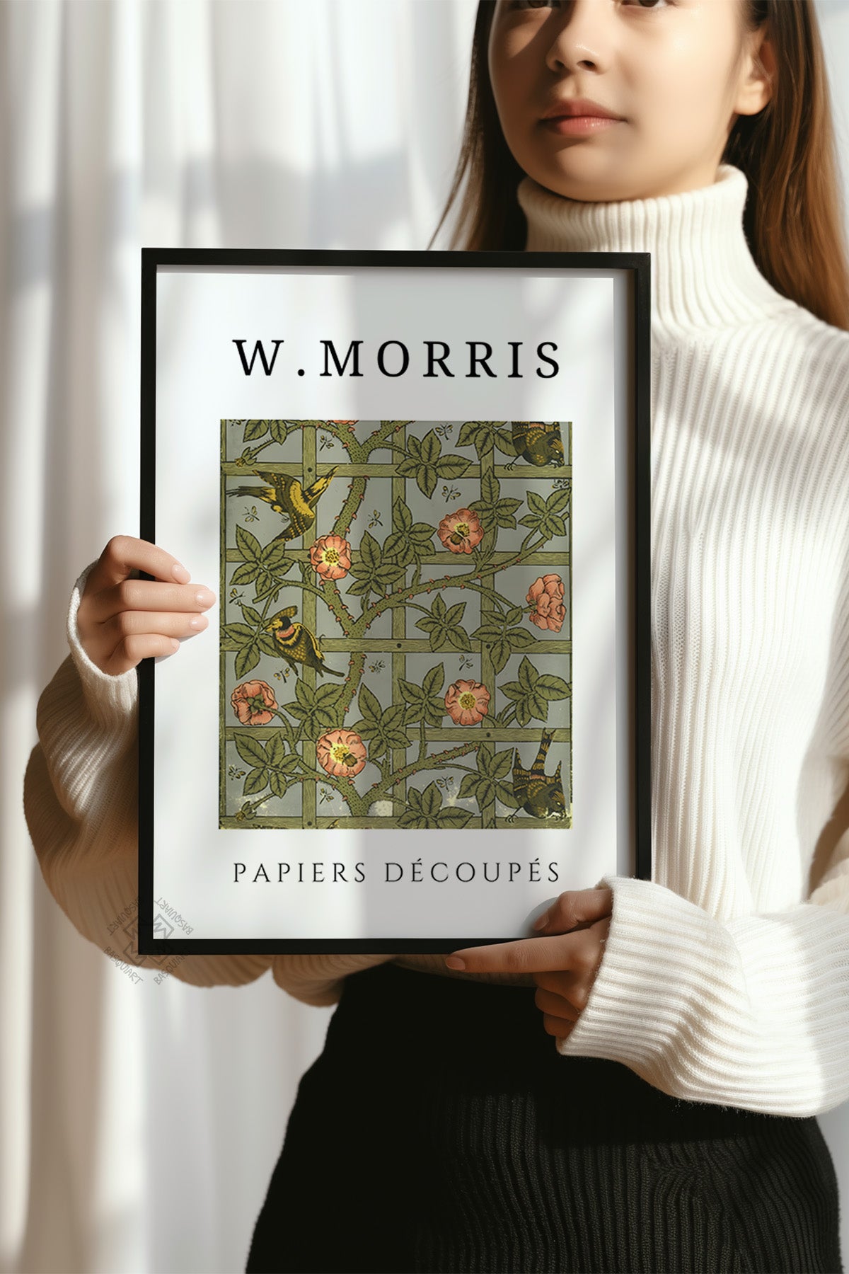 William Morris Serisi Siyah Çerçeveli Poster, Tablo Duvar Dekoru No:4