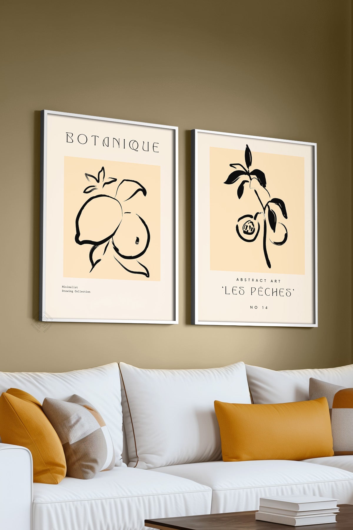 Bohemian 2'li Beyaz Çerçeveli Poster, Tablo Seti No:16