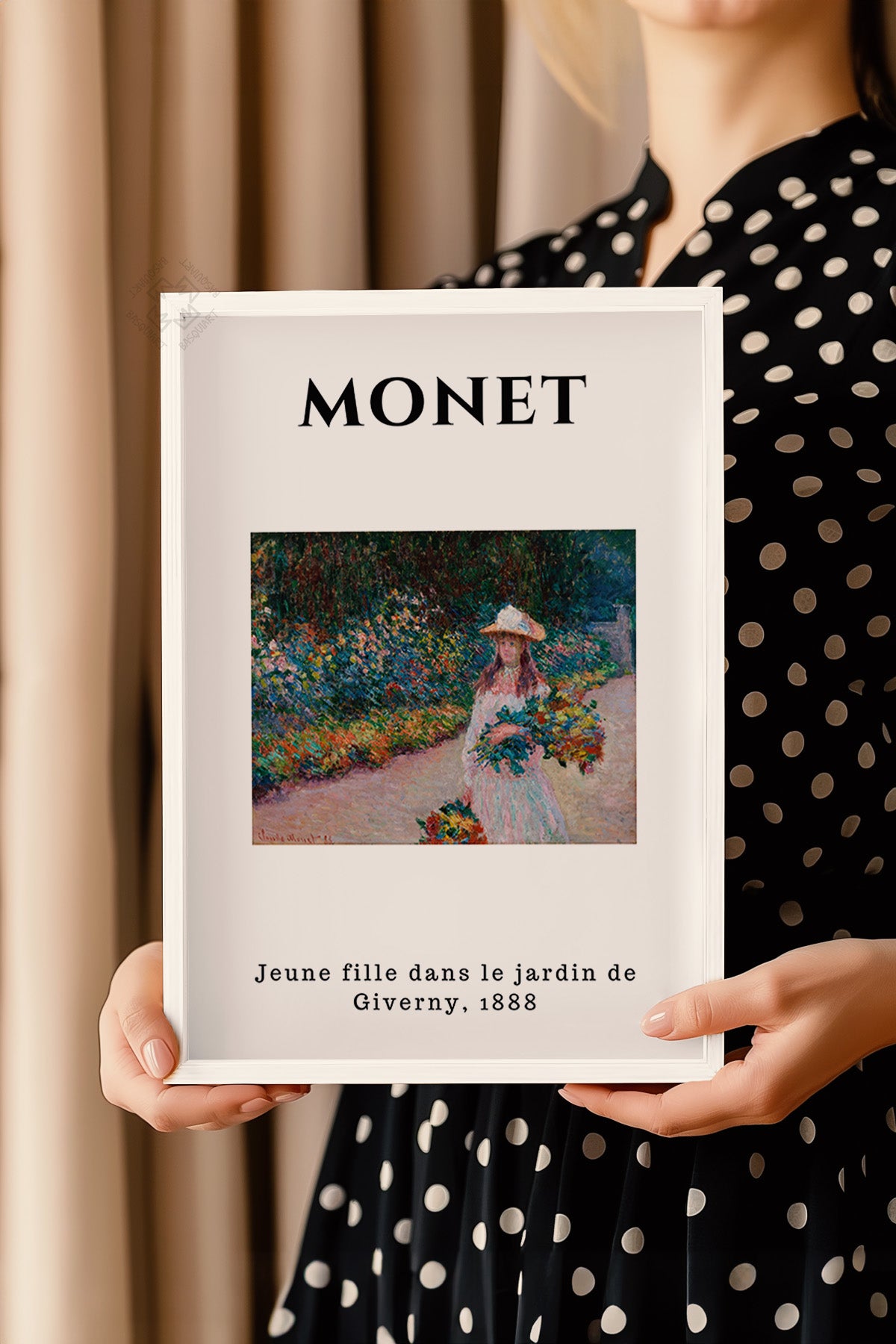 Claude Monet Serisi Beyaz Çerçeveli Poster, Tablo Duvar Dekoru No:2